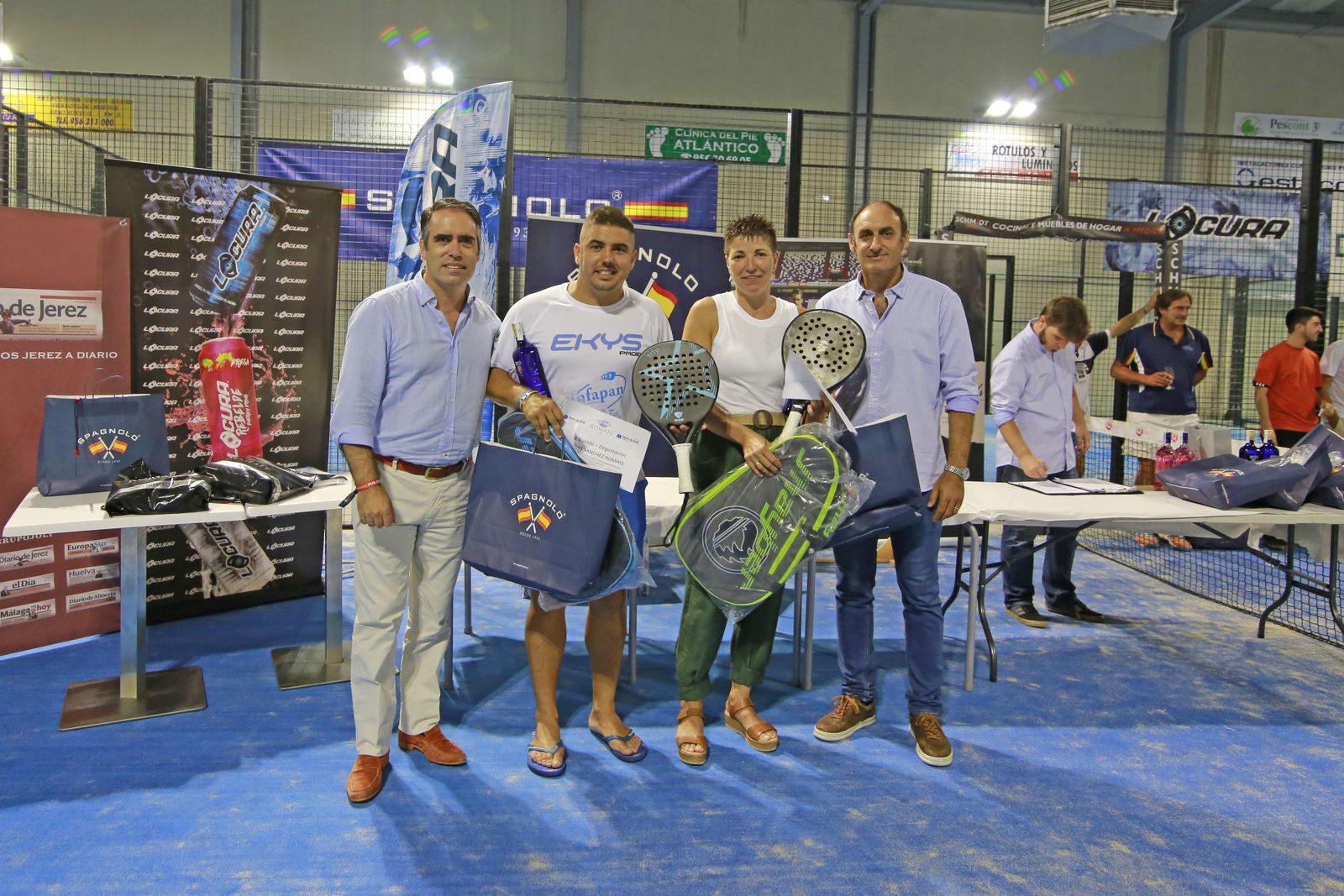 Entrega de premios de la IV Diario de Jerez Pádel Cup