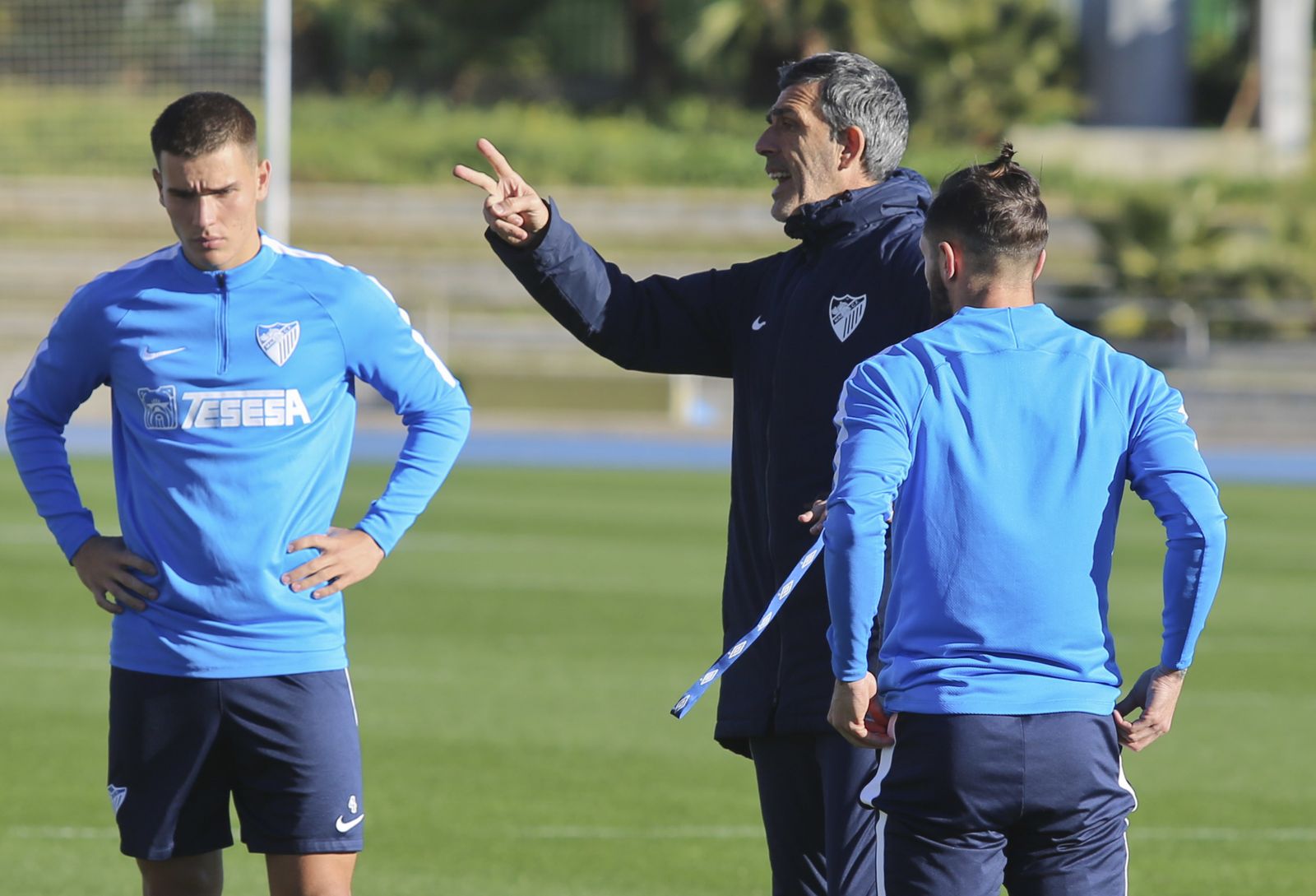 Muíz, en un entrenamiento.