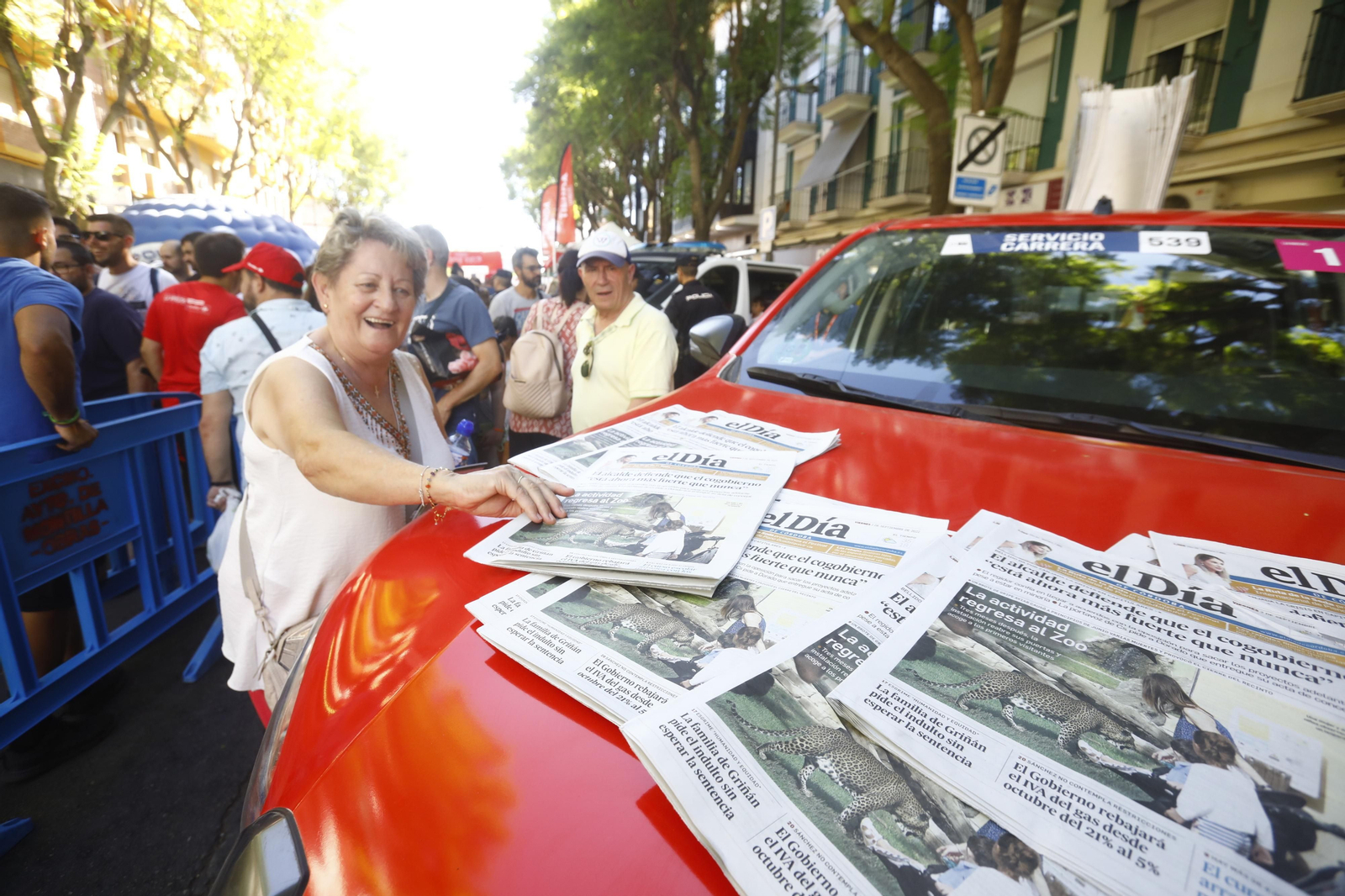 El ambiente en Montilla tras la llegada de La Vuelta, en imágenes