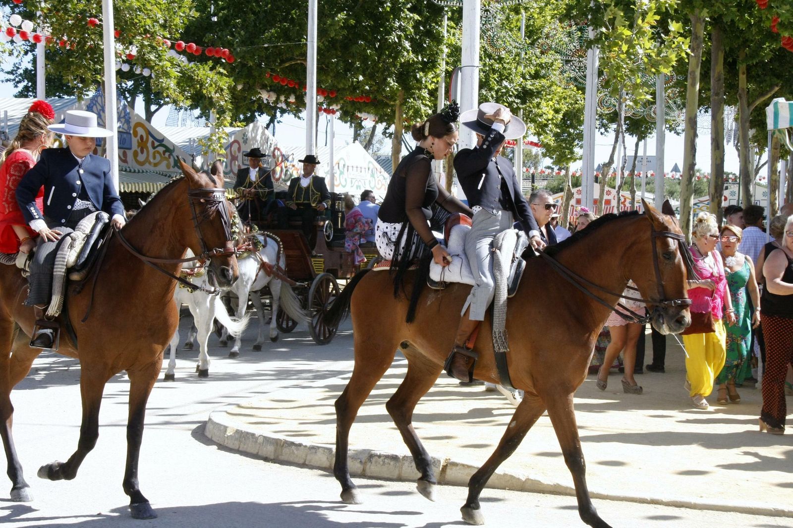 Otra de la imágenes que ha dejado el paseo de caballistas.
