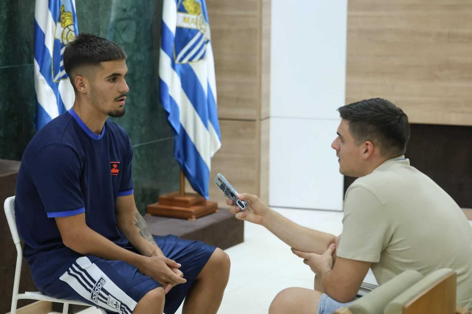 Las fotos de la entrevista a Chupete, jugador del Málaga CF