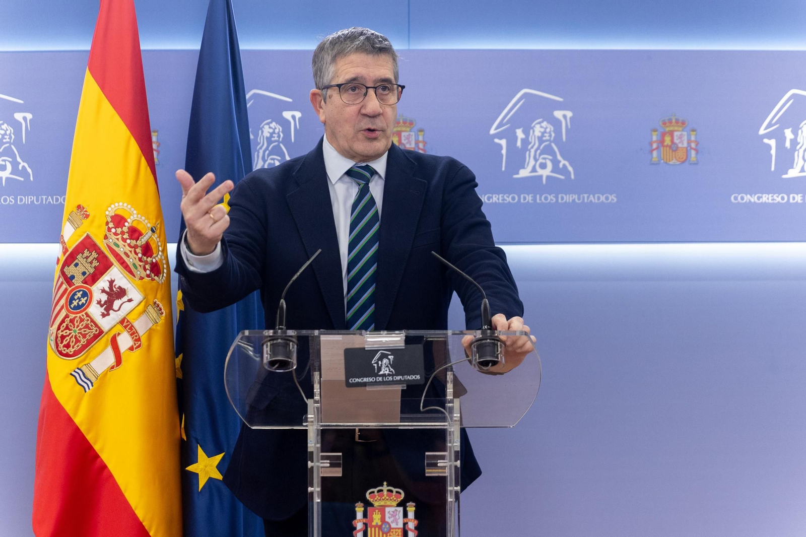 El portavoz en el Congreso del PSOE, Patxi López. El portavoz en el Congreso del PSOE, Patxi López.