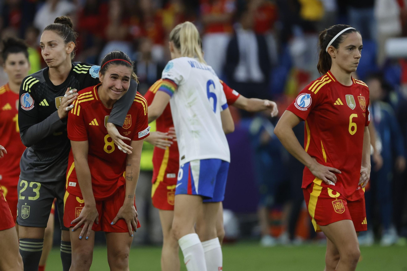 Las mejores imágenes de la final España - Inglaterra de la Eurocopa femenina
