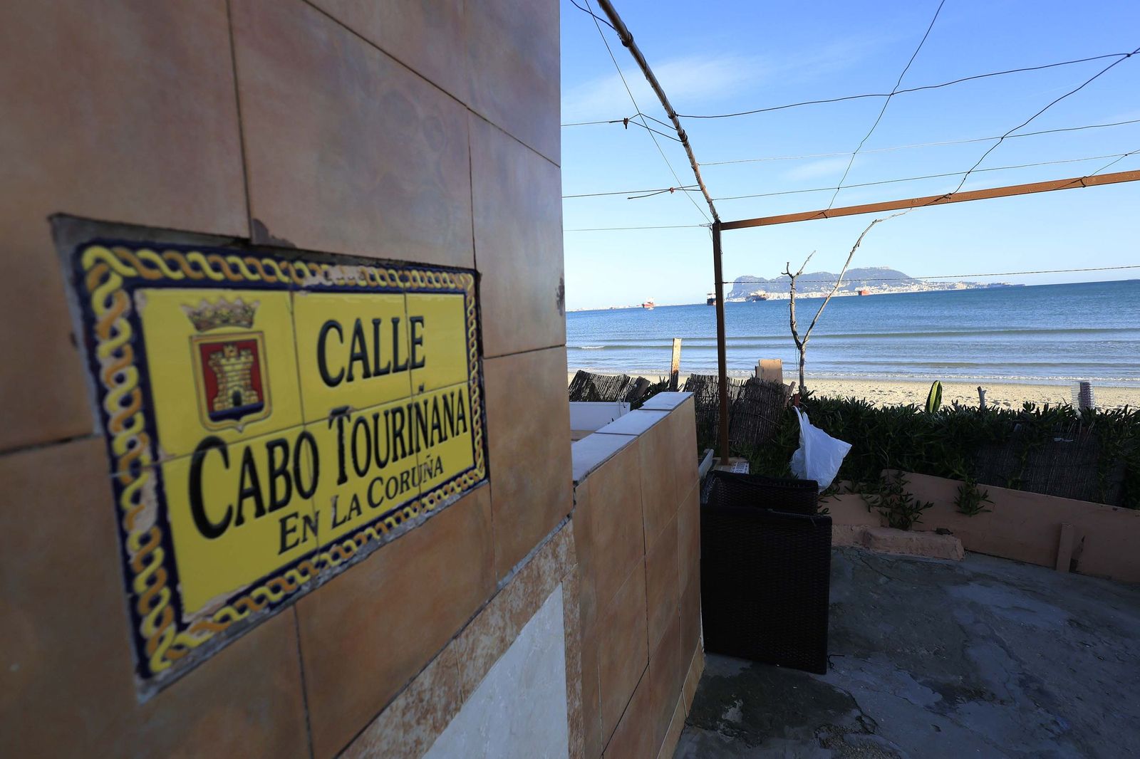 La playa del Rinconcillo de Algeciras tras la borrasca Francis, en imágenes