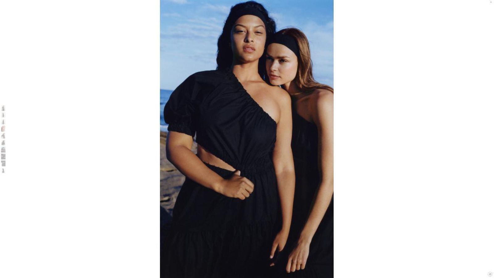 El vestido negro de Mango de estilo cut out.