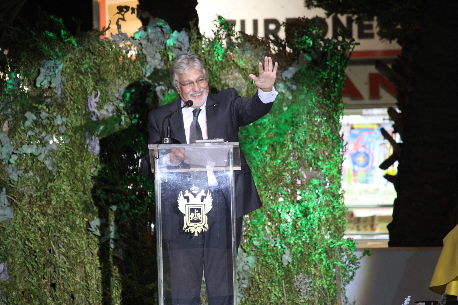 Ignacio Martín Cuadrado durante el pregón de las Fiestas de Vera.