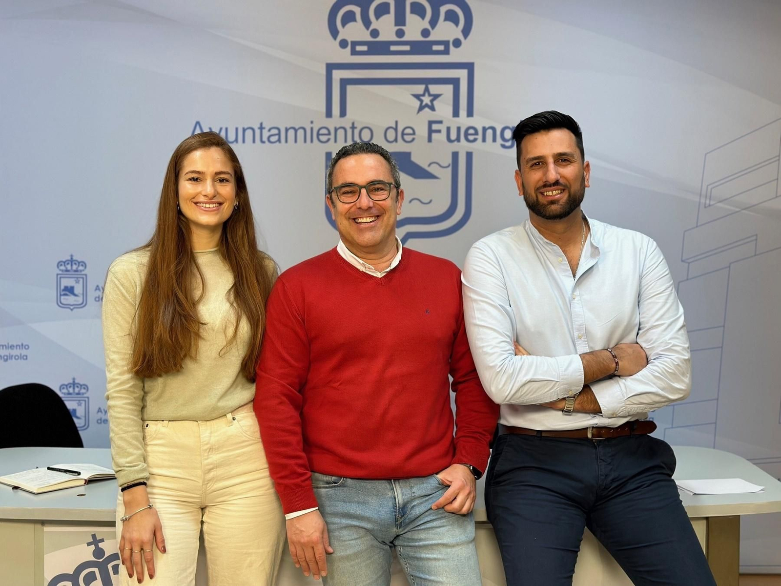 De izquierda a derecha, Ana Macarena Martín, Rodrigo Romero e Isaac Varga.