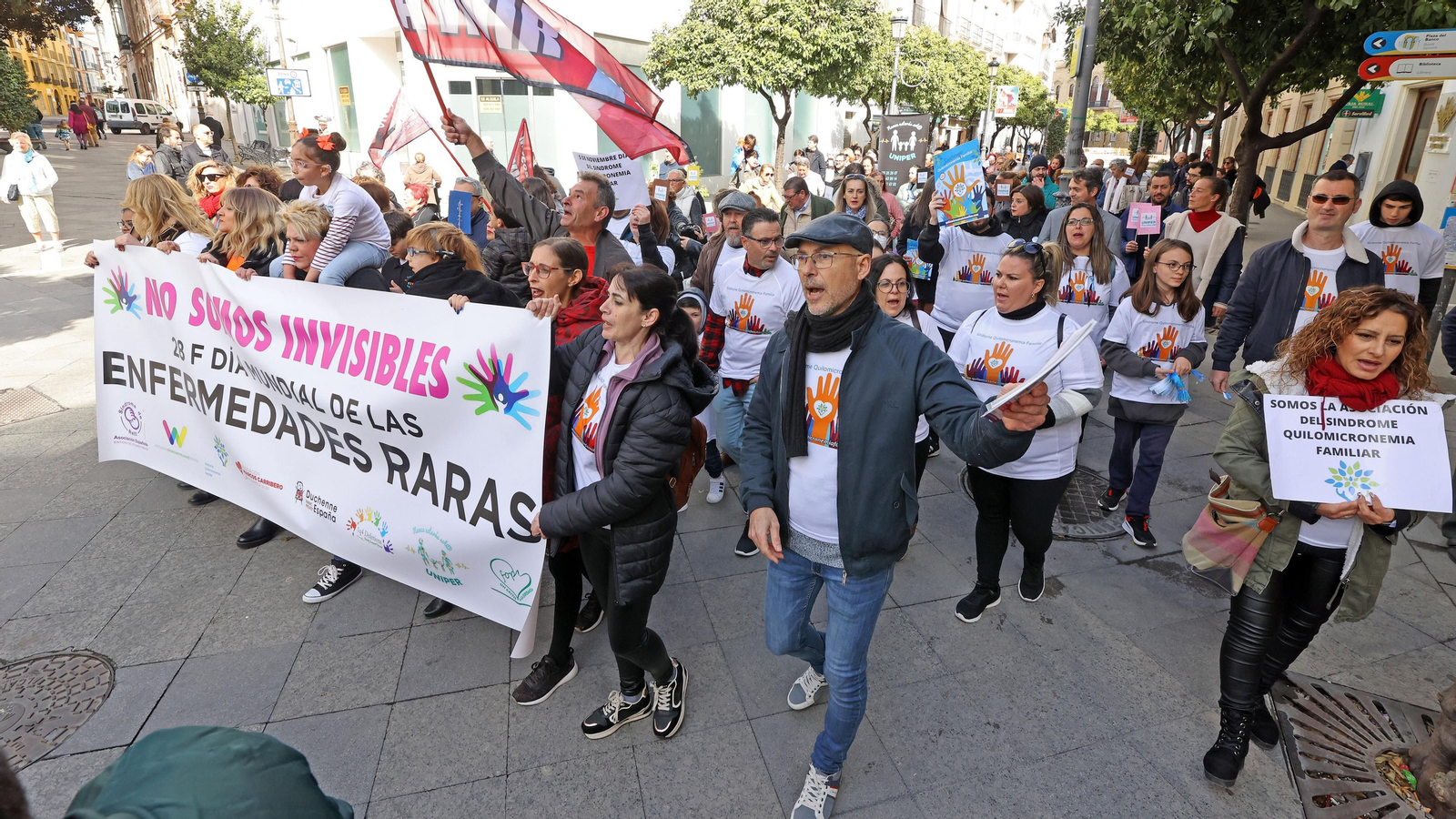 Marcha solidaria por el día de las enfermedades raras en Jerez