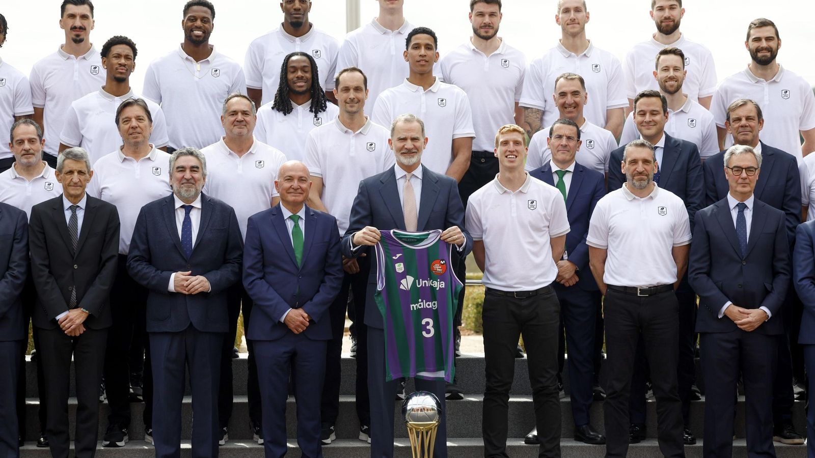 La recepción del Rey Felipe VI al Unicaja, en fotos