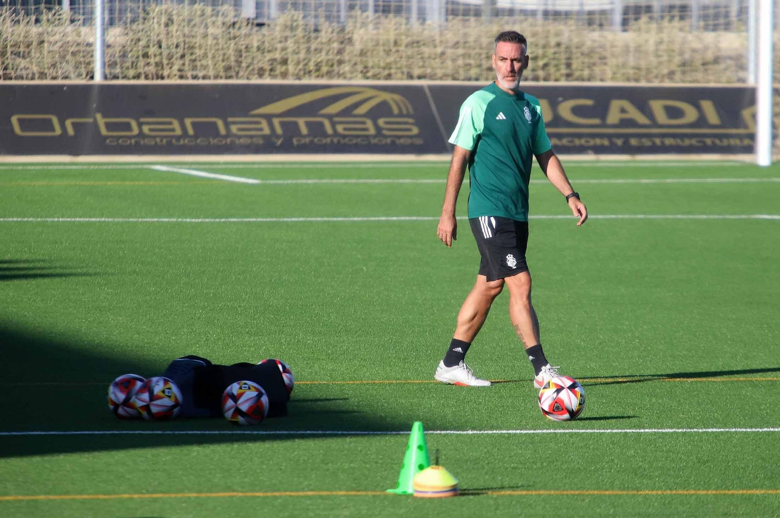 Imágenes del entrenamiento del Recre