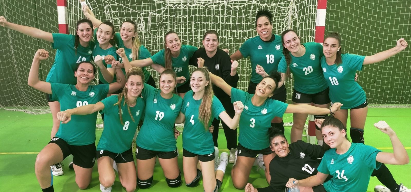 El Itea Córdoba celebra su triunfo en La Fuensanta.