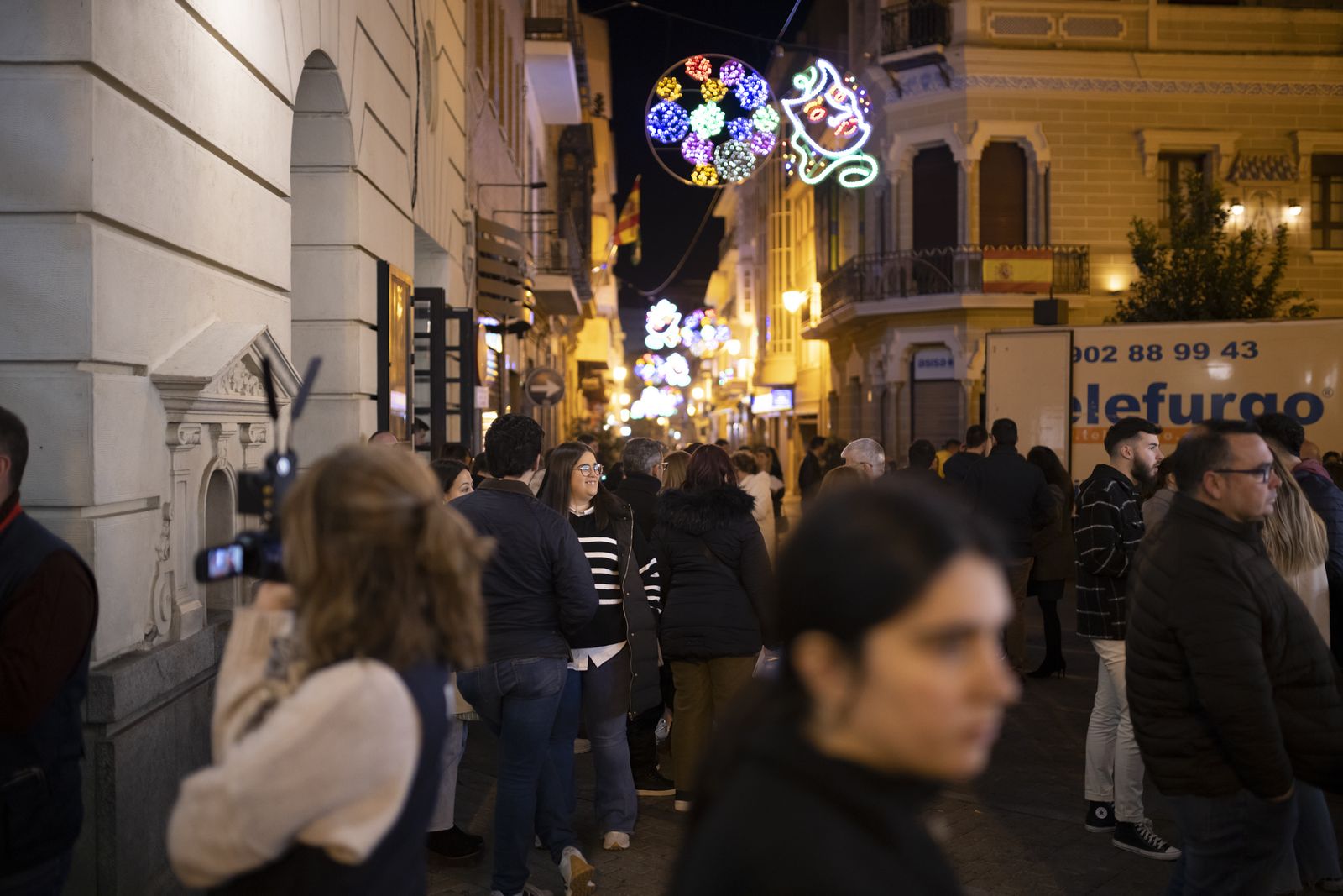 Ambiente del primer día de semifinal del Carnaval Colombino
