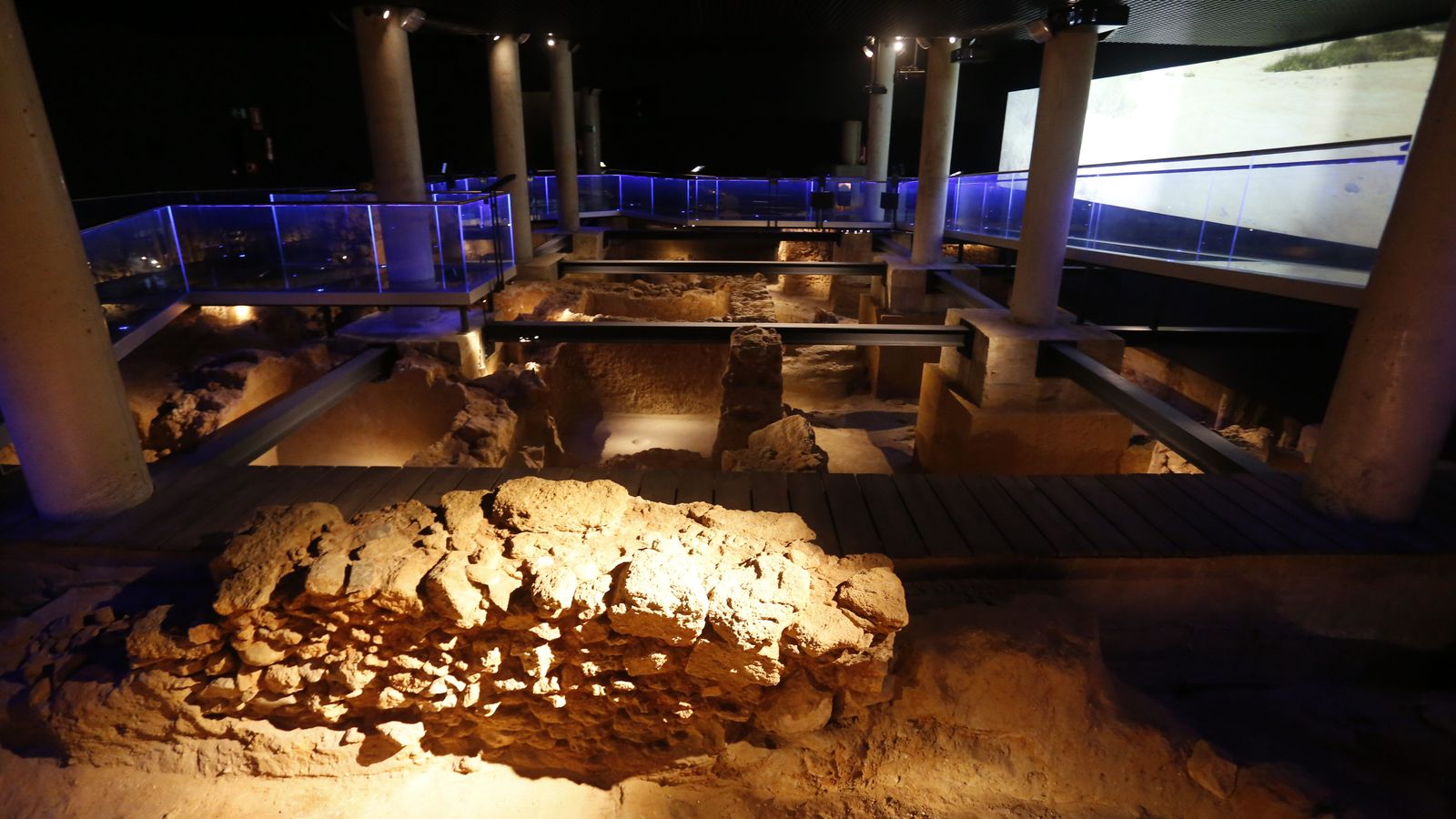 Yacimiento Gadir en la ciudad de Cádiz.