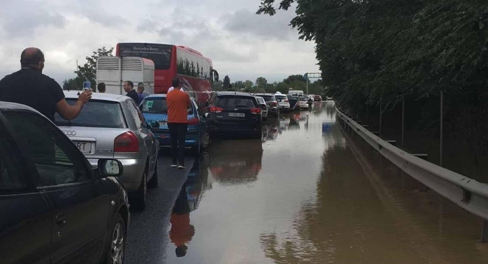 El desbordamiento del río Salado, en imágenes