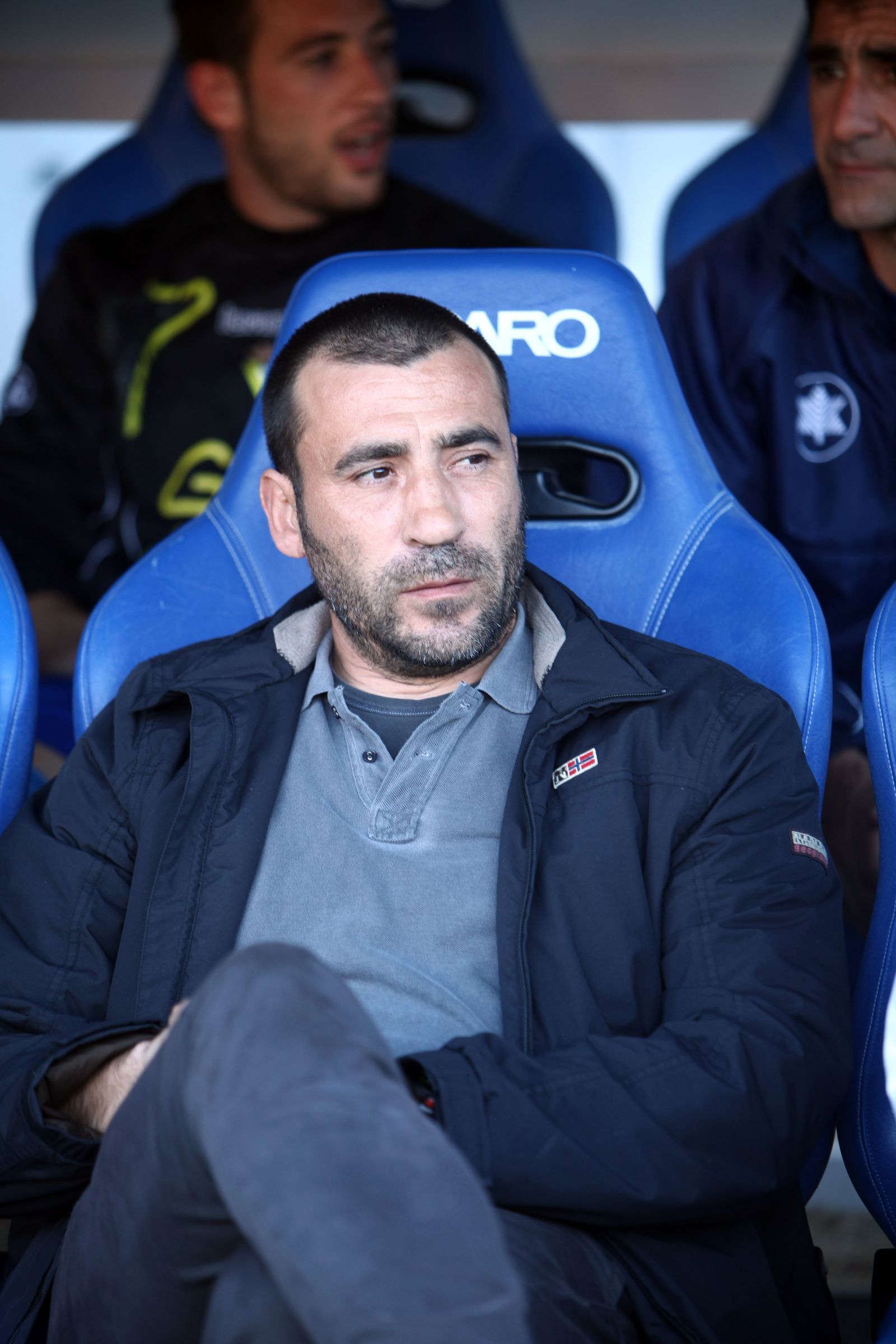 Raúl Agné, durante su etapa como entrenador del Cádiz.