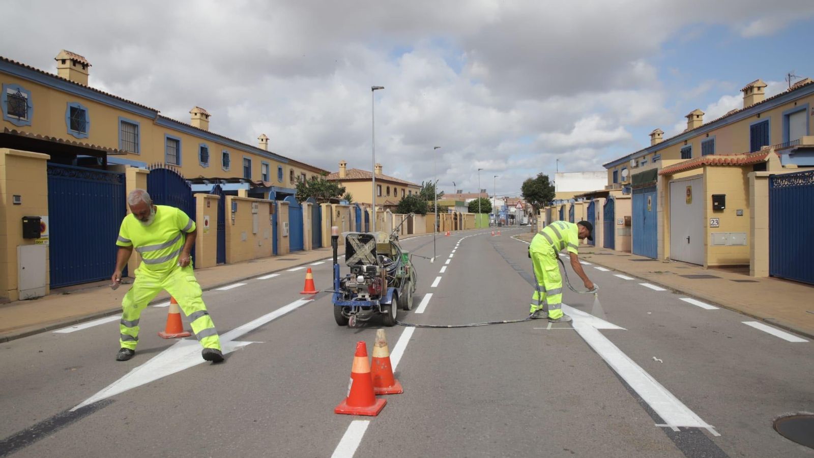 Pintado de la calle Cabo Blanco.