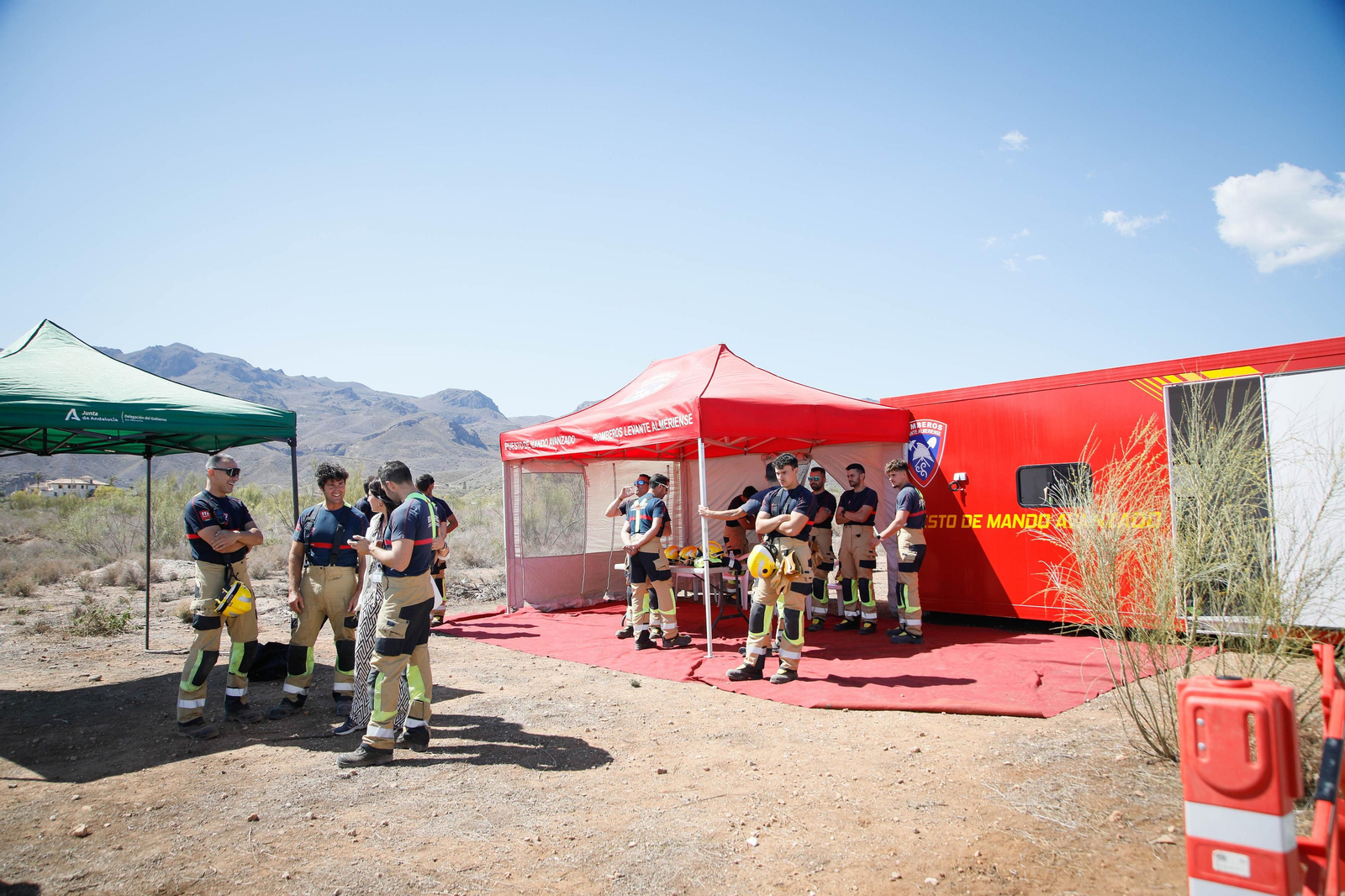 Así se ha vivido el simulacro de incendio forestal en Turre