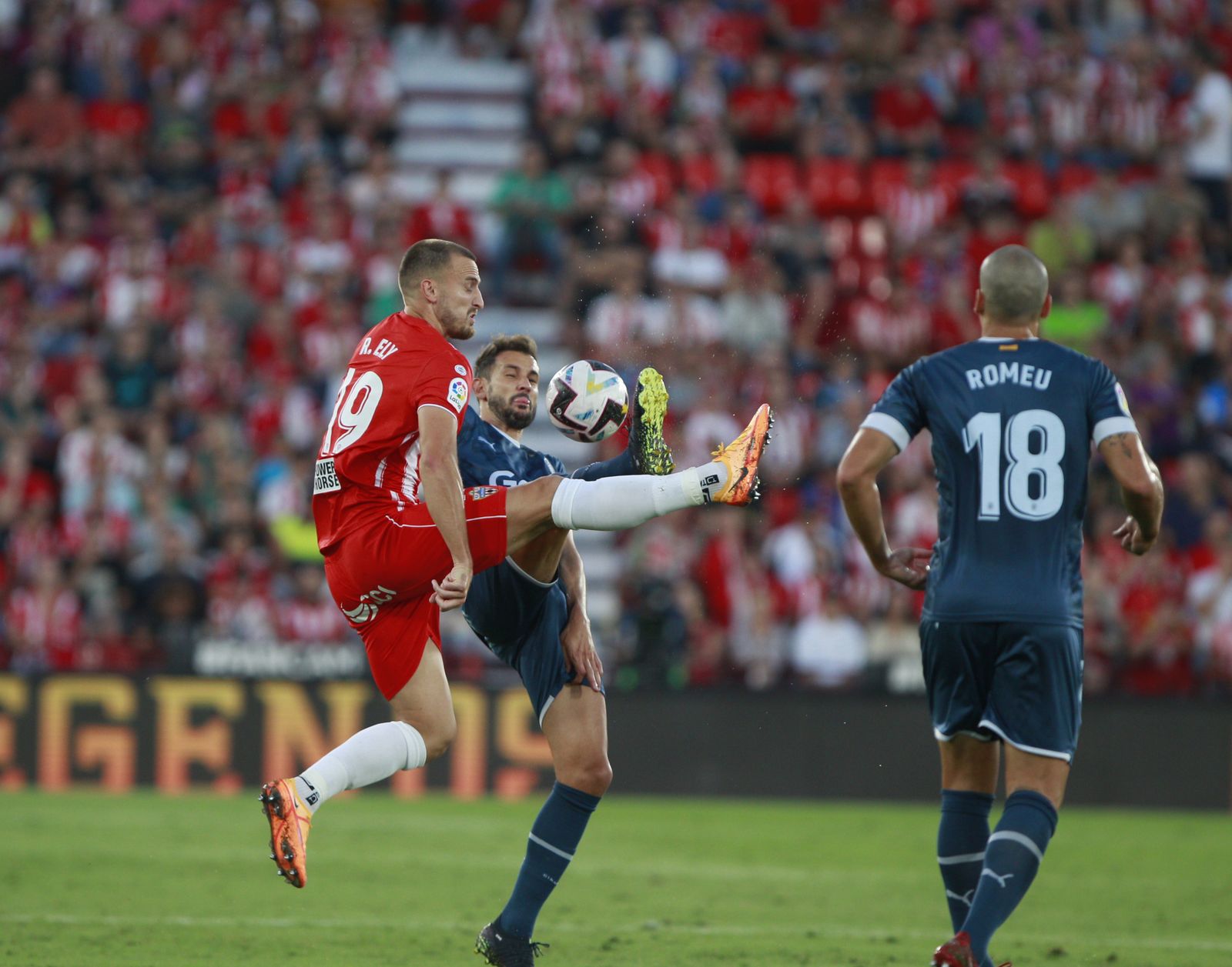 Imágenes del partido de fútbol U.D. Almería-Girona F.C.
