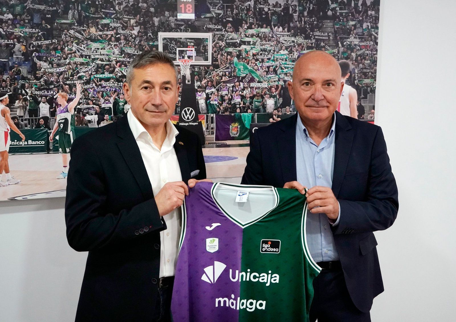 Alberto López, director general de Joma, y López Nieto