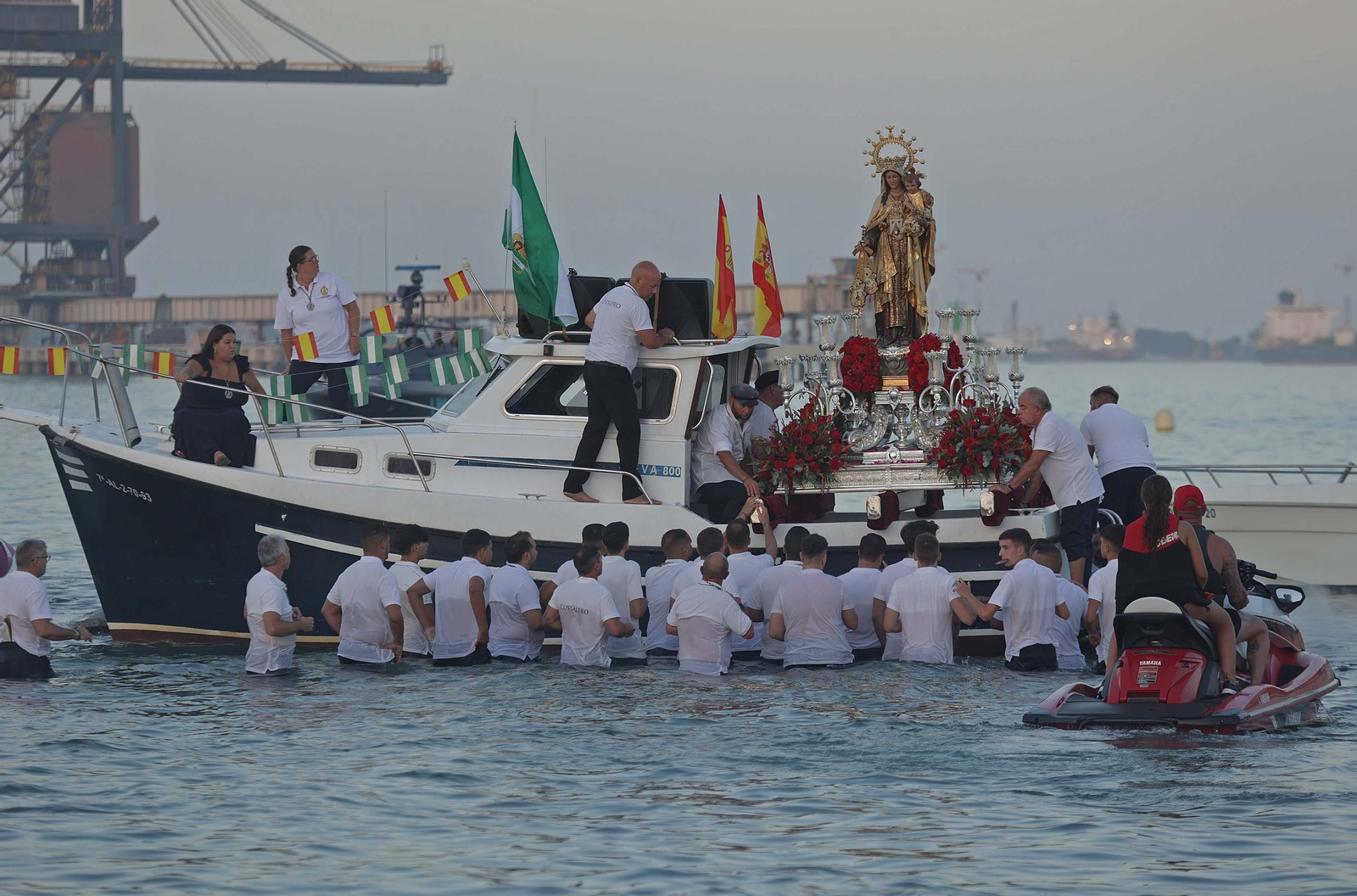 Fotos de la procesión de la virgen del Carmen en Palmones