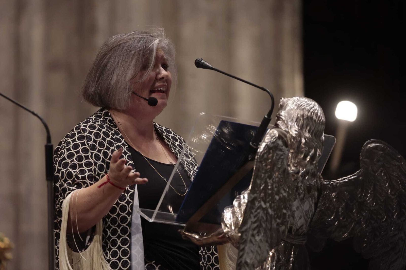 Rosa García Perea durante el Pregón de las Glorias
