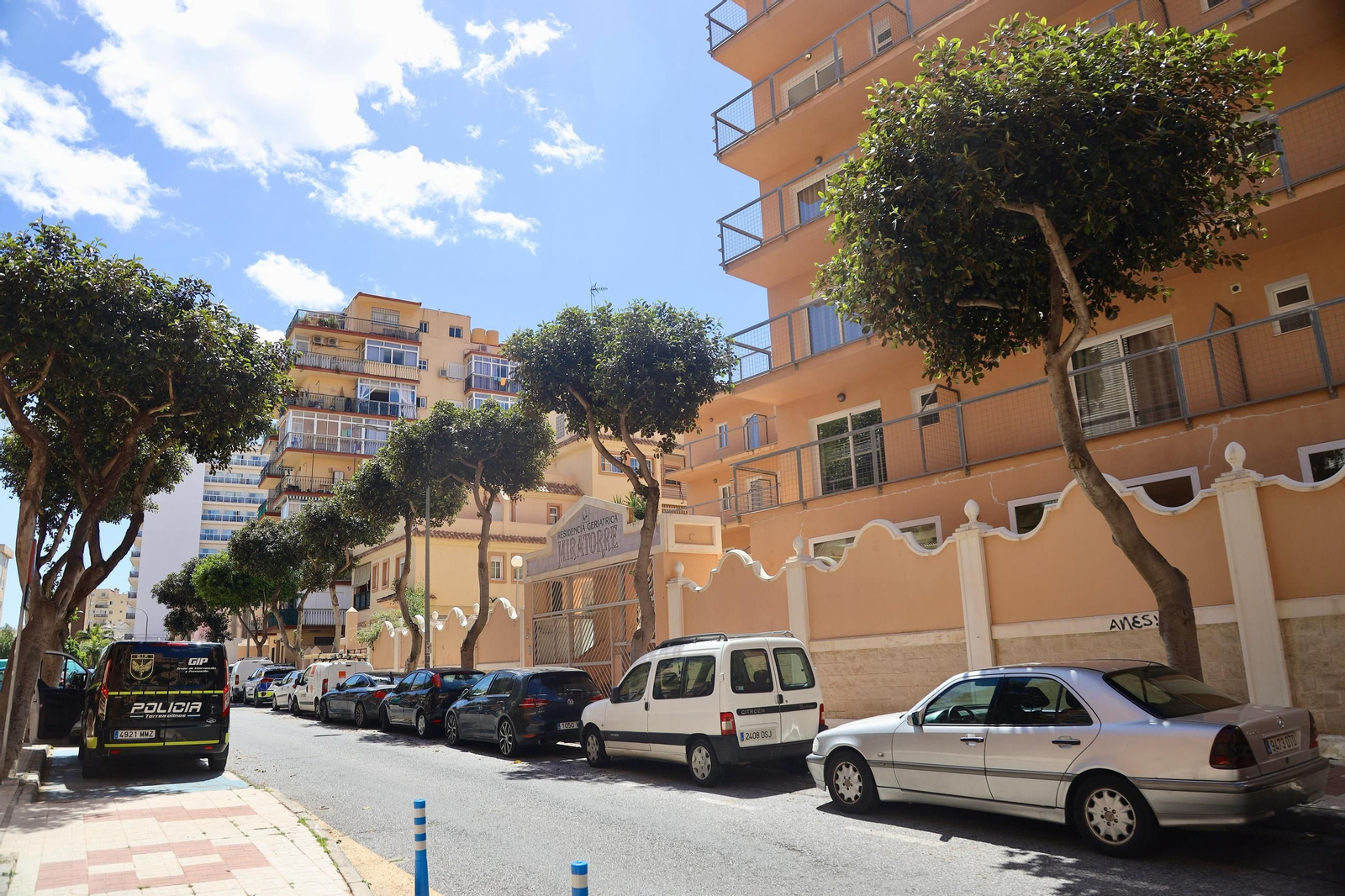 Vista exterior de la residencia.