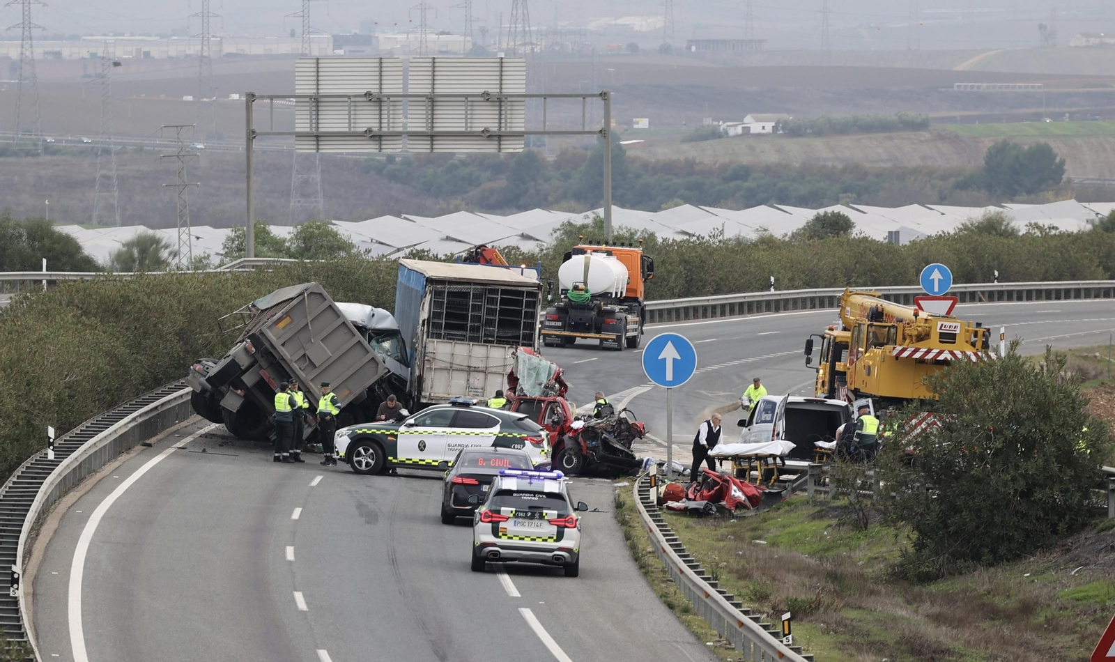 Estado en el que han quedado los vehículo implicados en el accidente.
