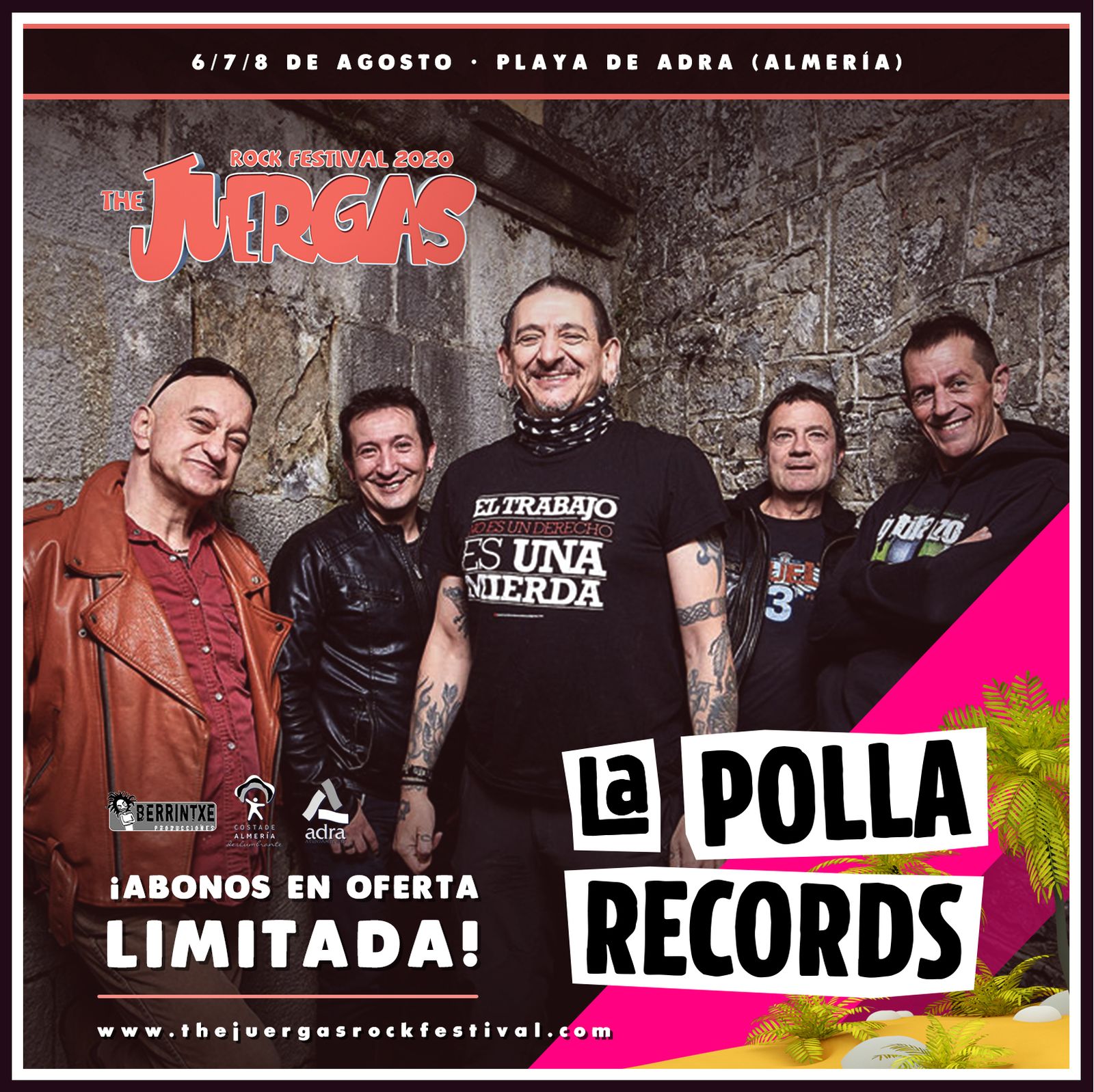 La Polla Records estará en Adra.