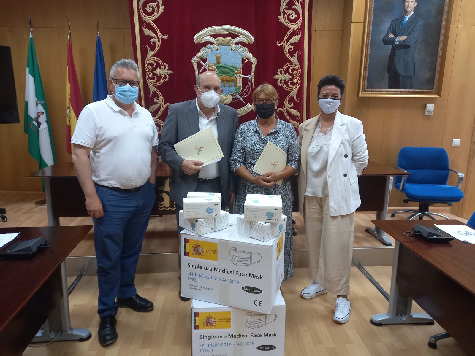 Firma del convenio del Ayuntamiento de Puente Genil con Afasur Genil y Disgenil.