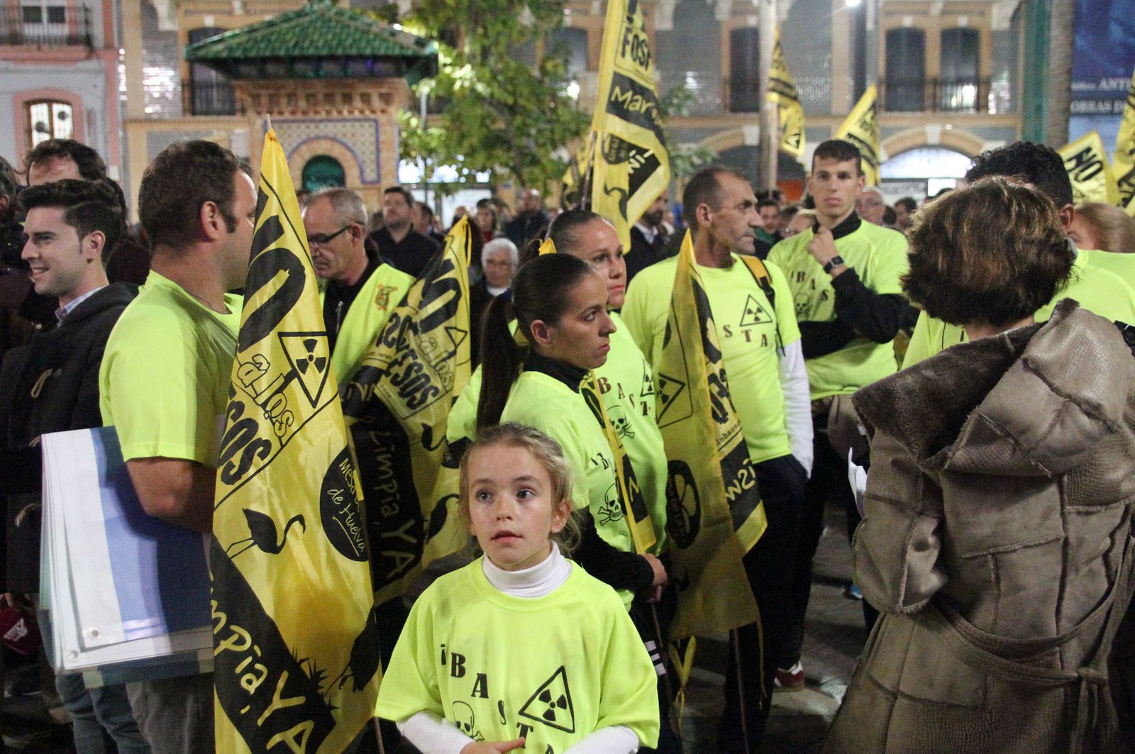 Imágenes de la manifestación contra los Fosfoyesos