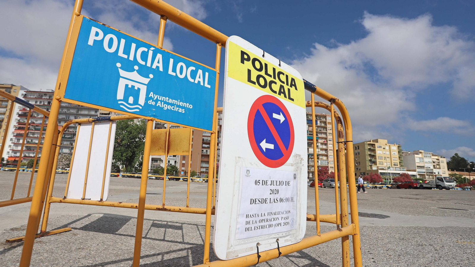 Cierre del aparcamiento del Llano Amarillo