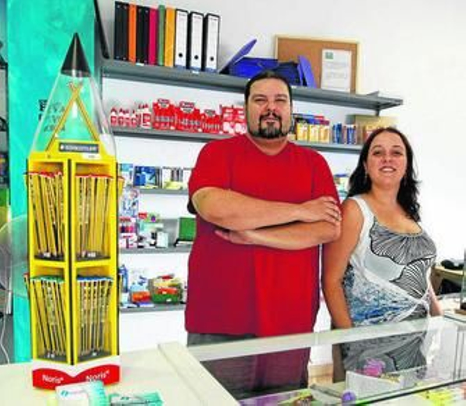 Patricia y Francisco Javier, en el establecimiento de la calle Parlamento.