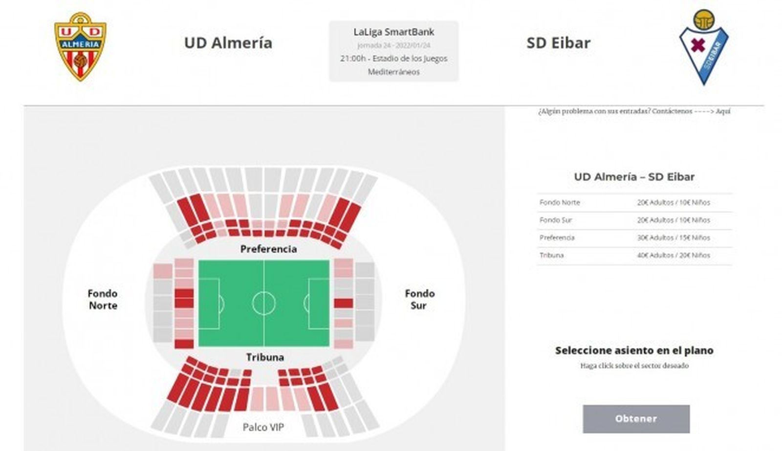 El Eibar visita Almería el lunes 24 a las 21:00 horas