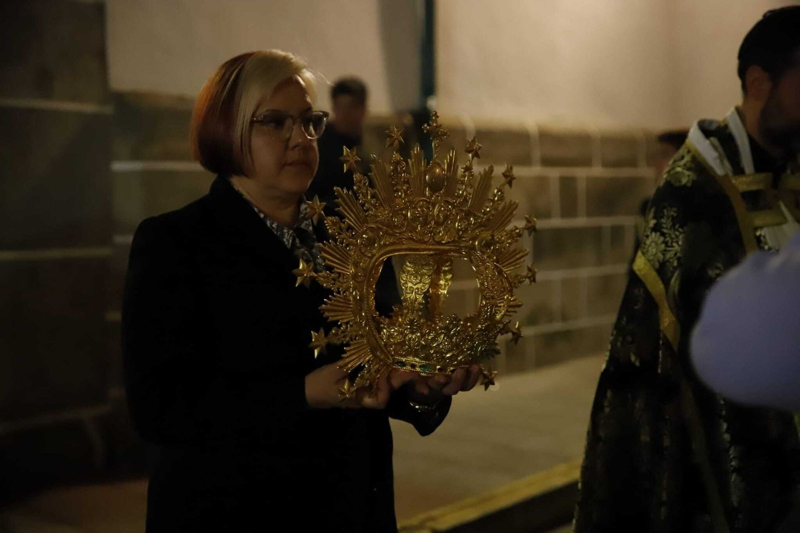 Viernes santo en Villanueva de Córdoba: la procesión de la Soledad en imágenes