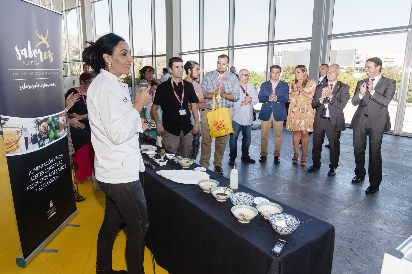 El showcooking fue una de las grandes atracciones de la mañana.