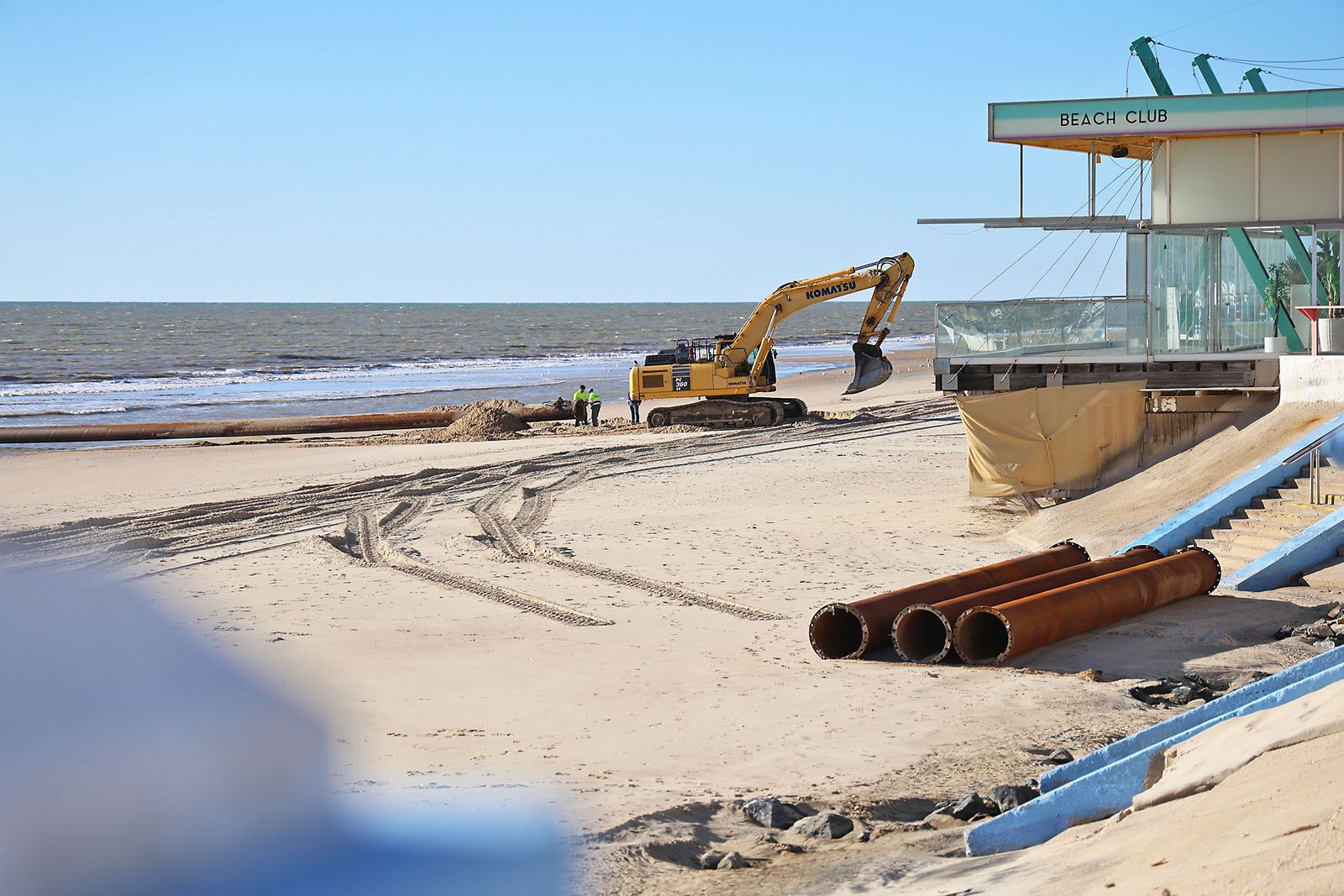 Las dramáticas fotografías del estado de las playas de Matalascañas tras el paso del temporal