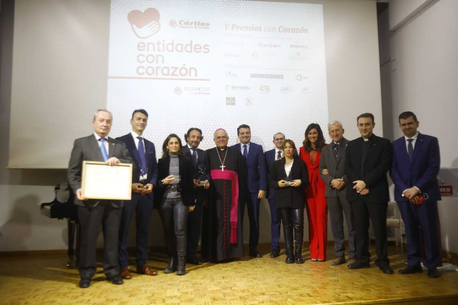 Cáritas premia la labor solidaria de cinco empresas de Córdoba, en imágenes