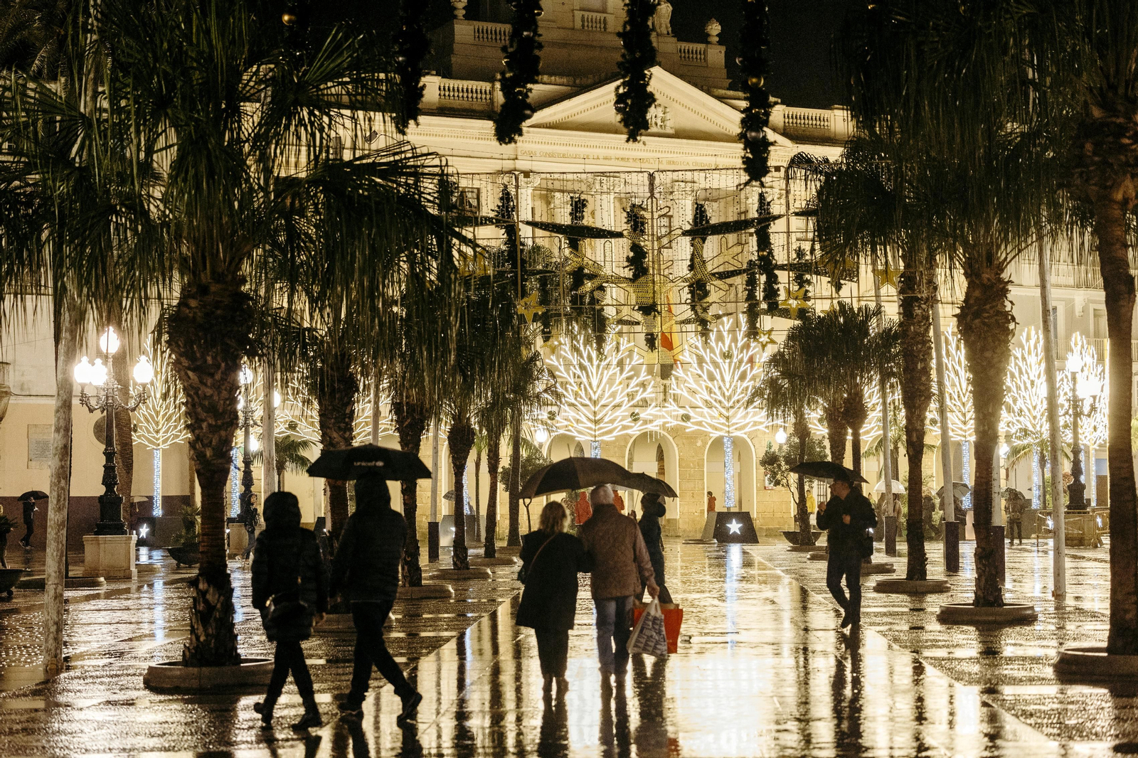 Las imágenes de la inauguración de la iluminación de navidad en Cádiz