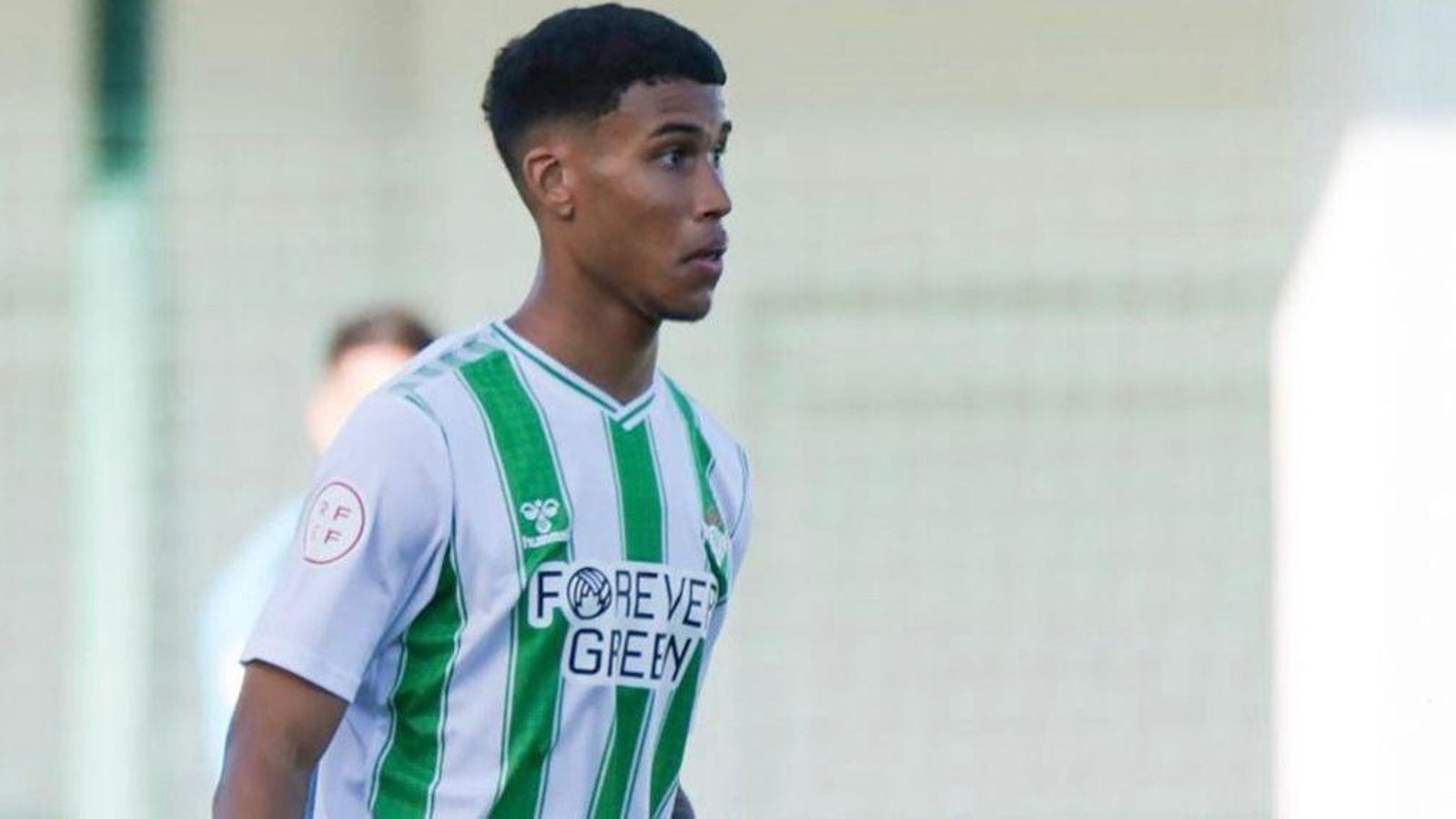 Álex Pérez, durante un partido con el filial del Betis Álex Pérez, durante un partido con el filial del Betis