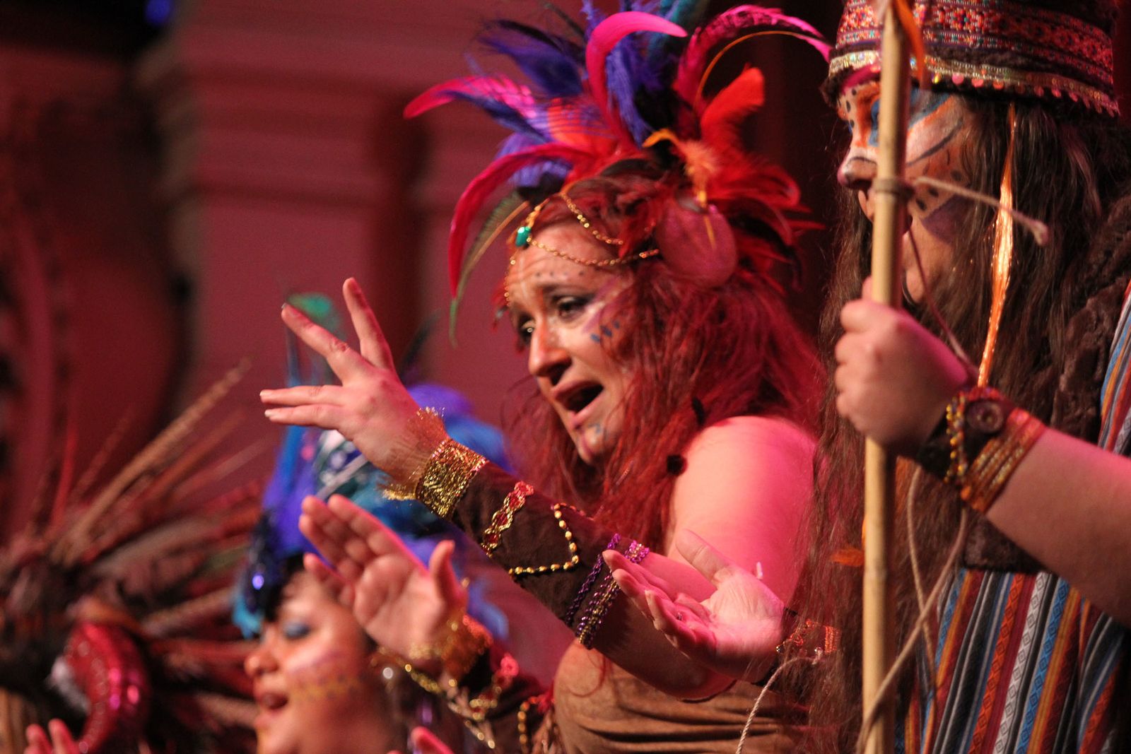 Imágenes del primer día de preliminares de concurso del Carnaval Colombino 2018