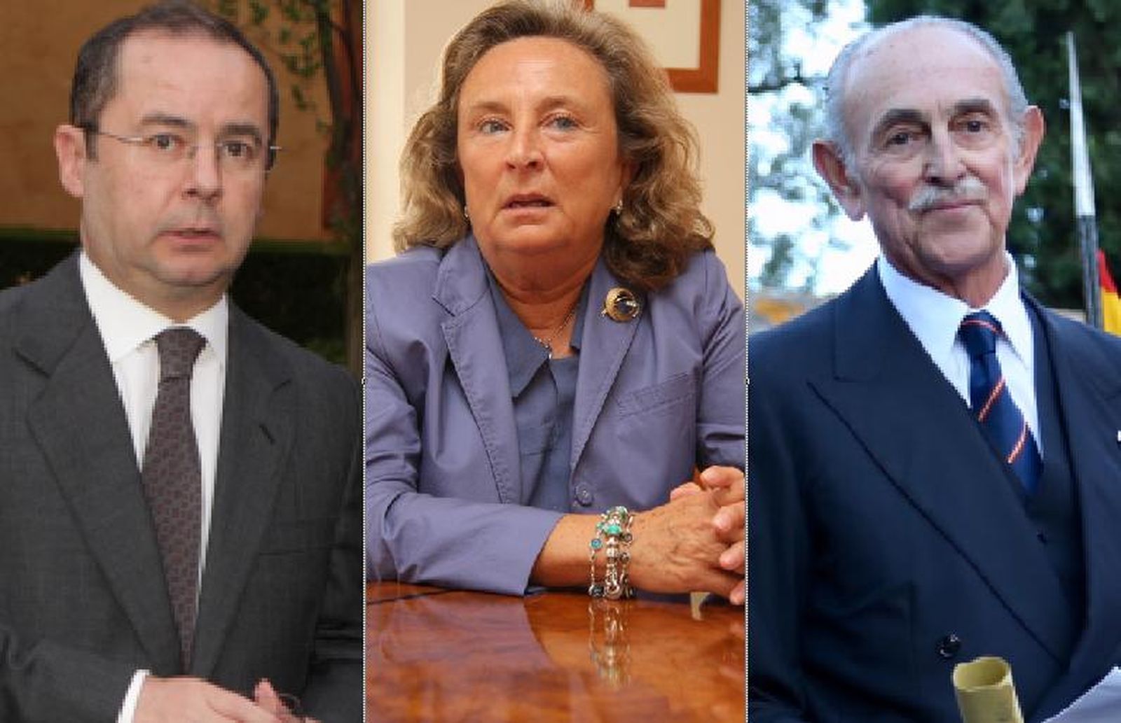 Sebastián Moya Sanabria, Carmen Moya Sanabria y Felipe Morenés y de Giles.