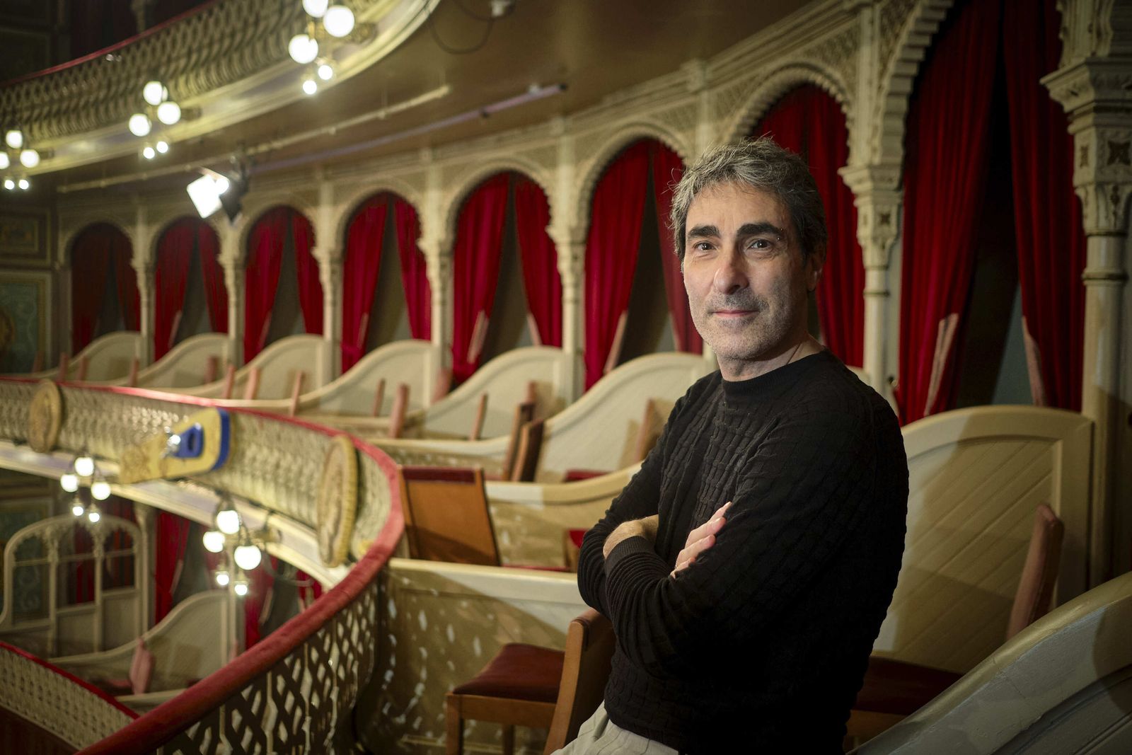 Martínez Ares, en un palco del Falla.