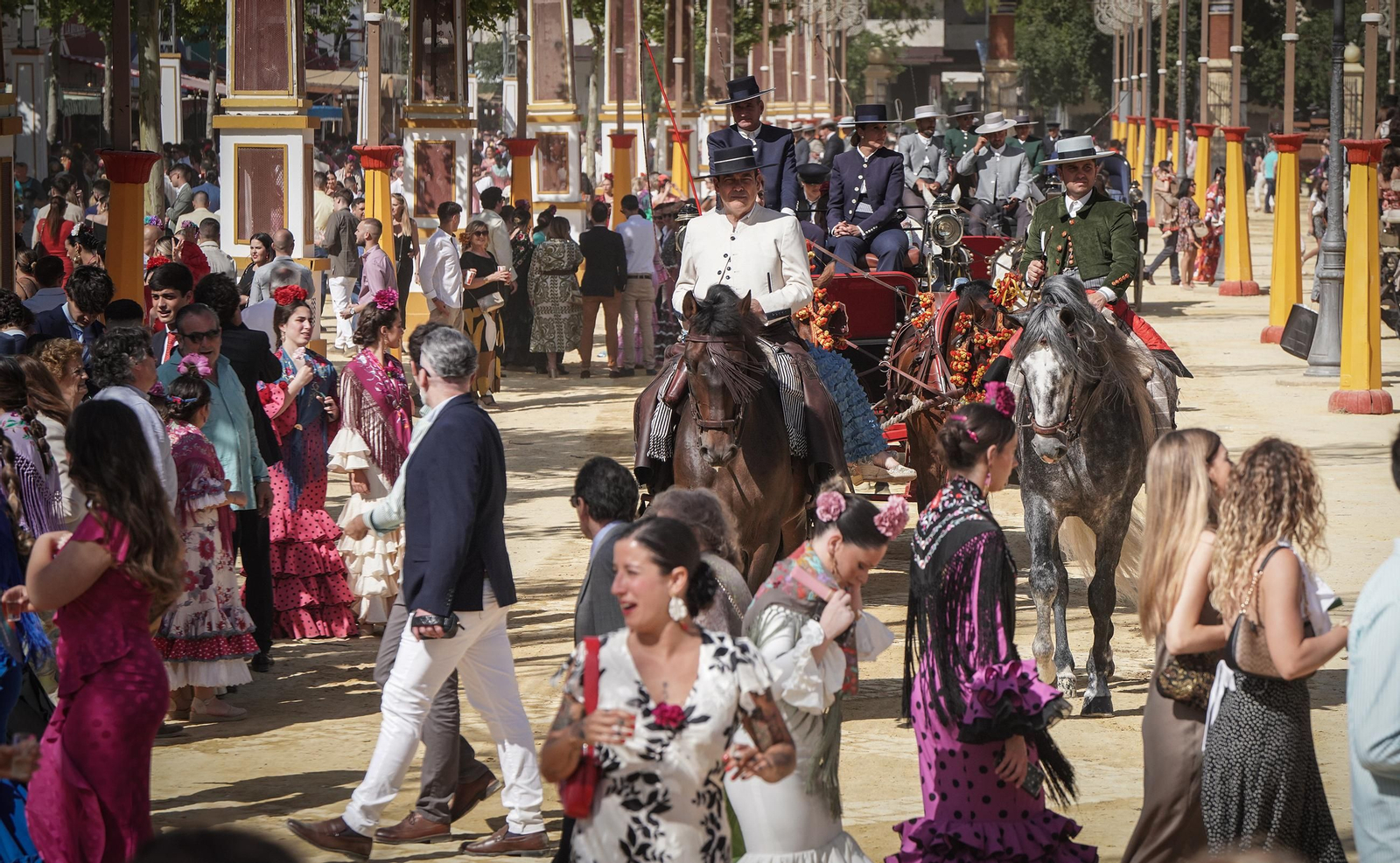 Imágenes del ambiente el domingo en la Feria de Jerez 2024