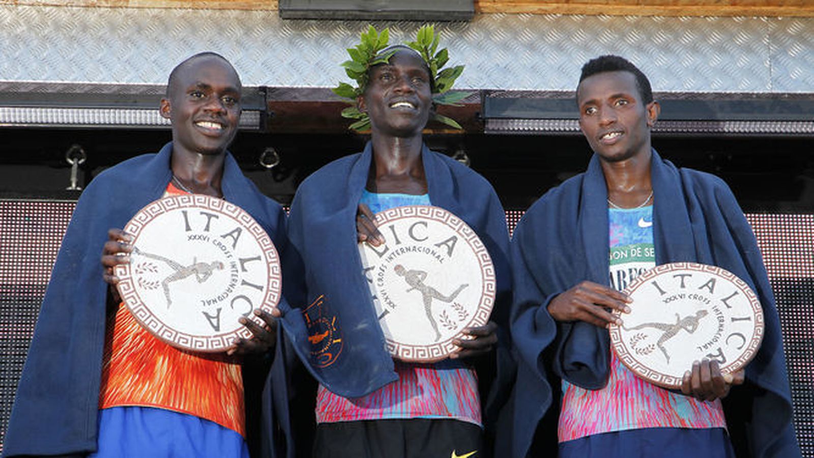 Una imagen del podio de la pasada edición de Itálica.