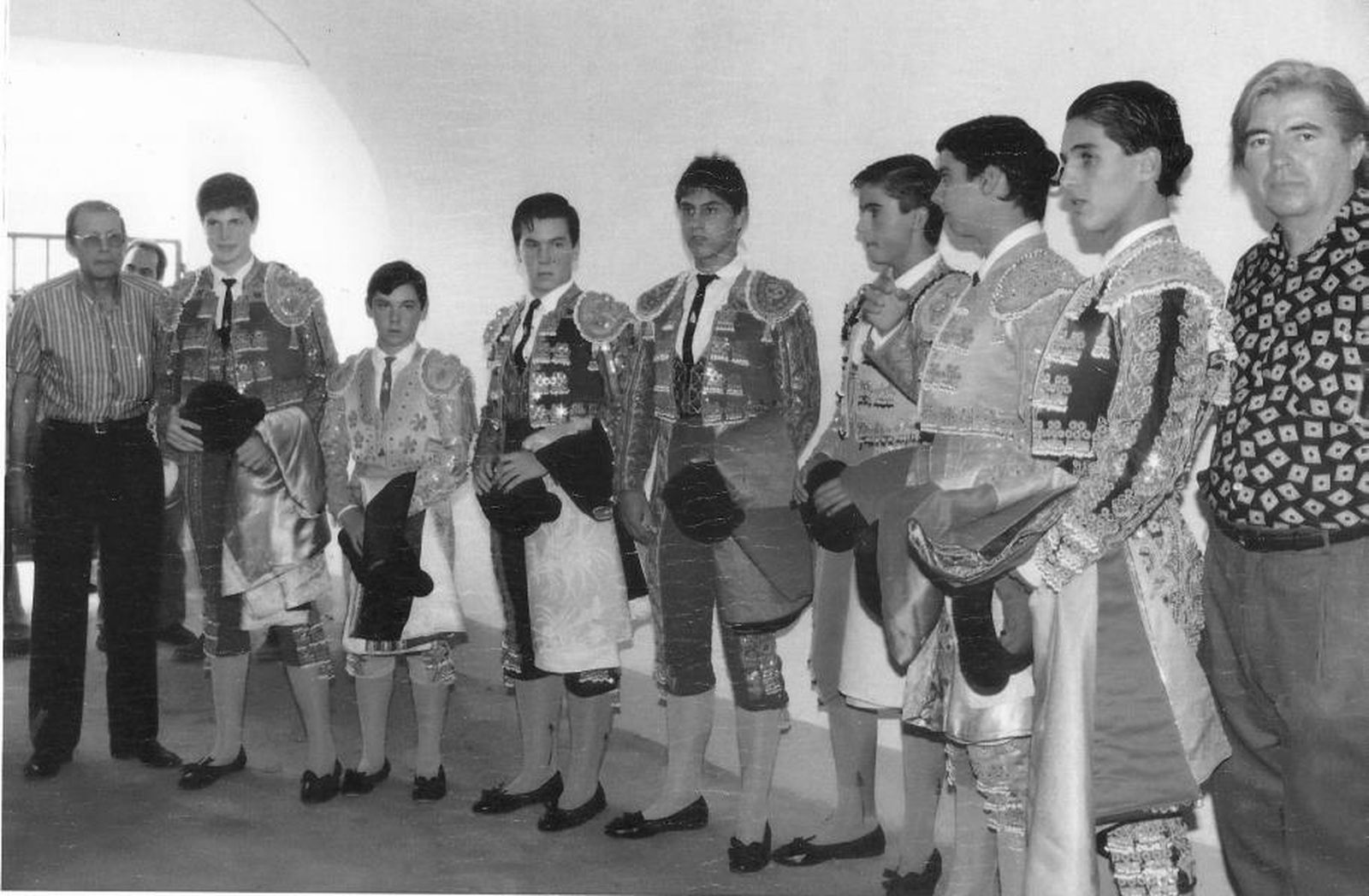 Luis Natera, Flores, Toledo, Campoy, Norton, Frutos, Duarte, Manciño y Silverio.