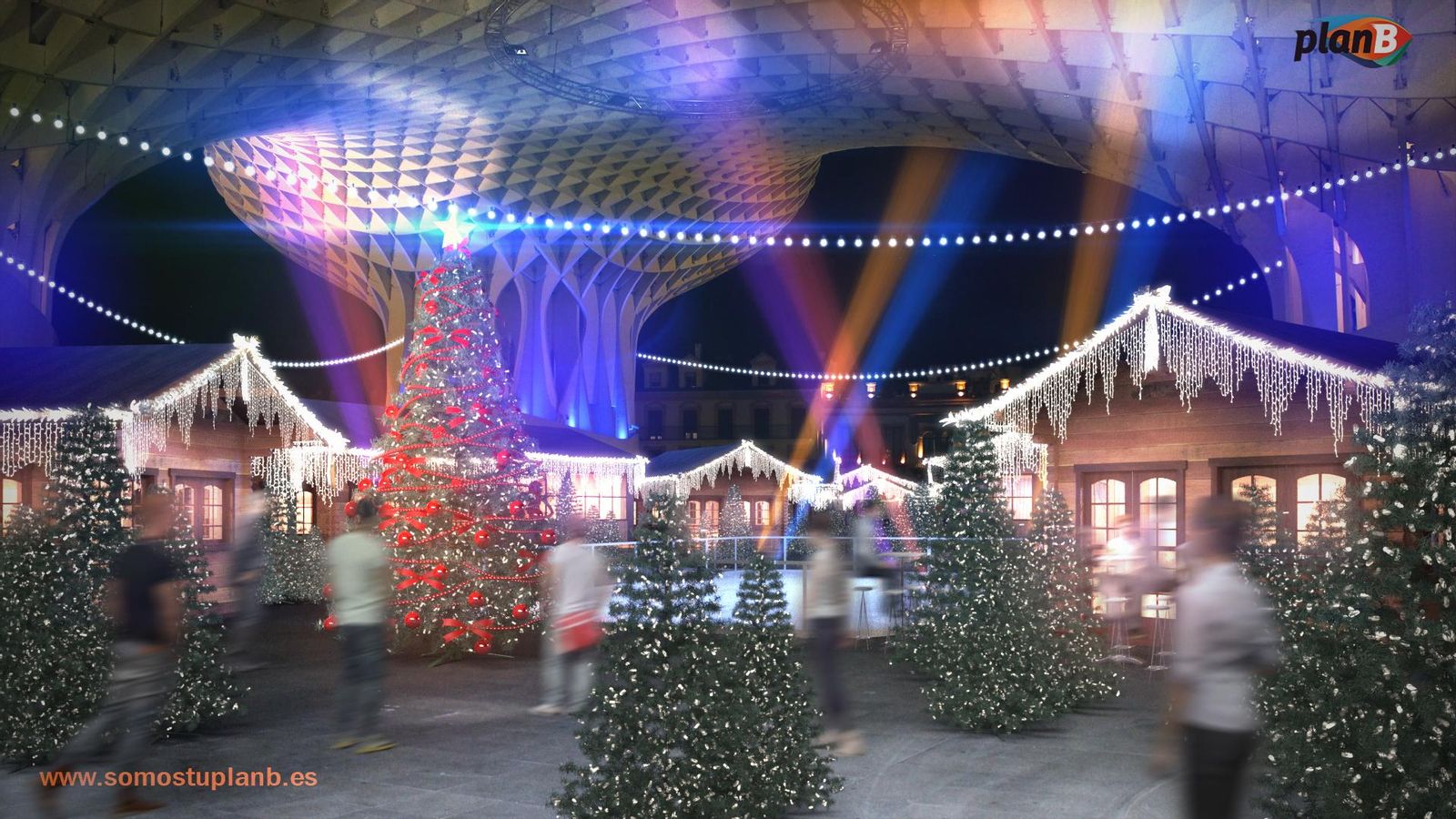El parque temático de la Navidad en las 'setas' abre el domingo, 1, de diciembre, y permanecerá hasta el 5 de enero. El precio es de 5 euros.