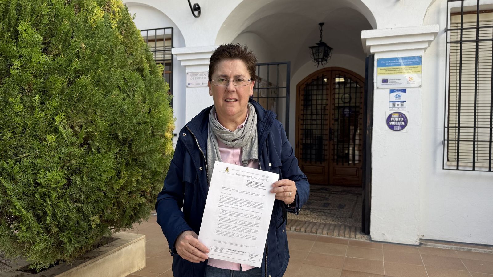La alcaldesa de Fuente-Tójar, Mari Fe Muñoz.