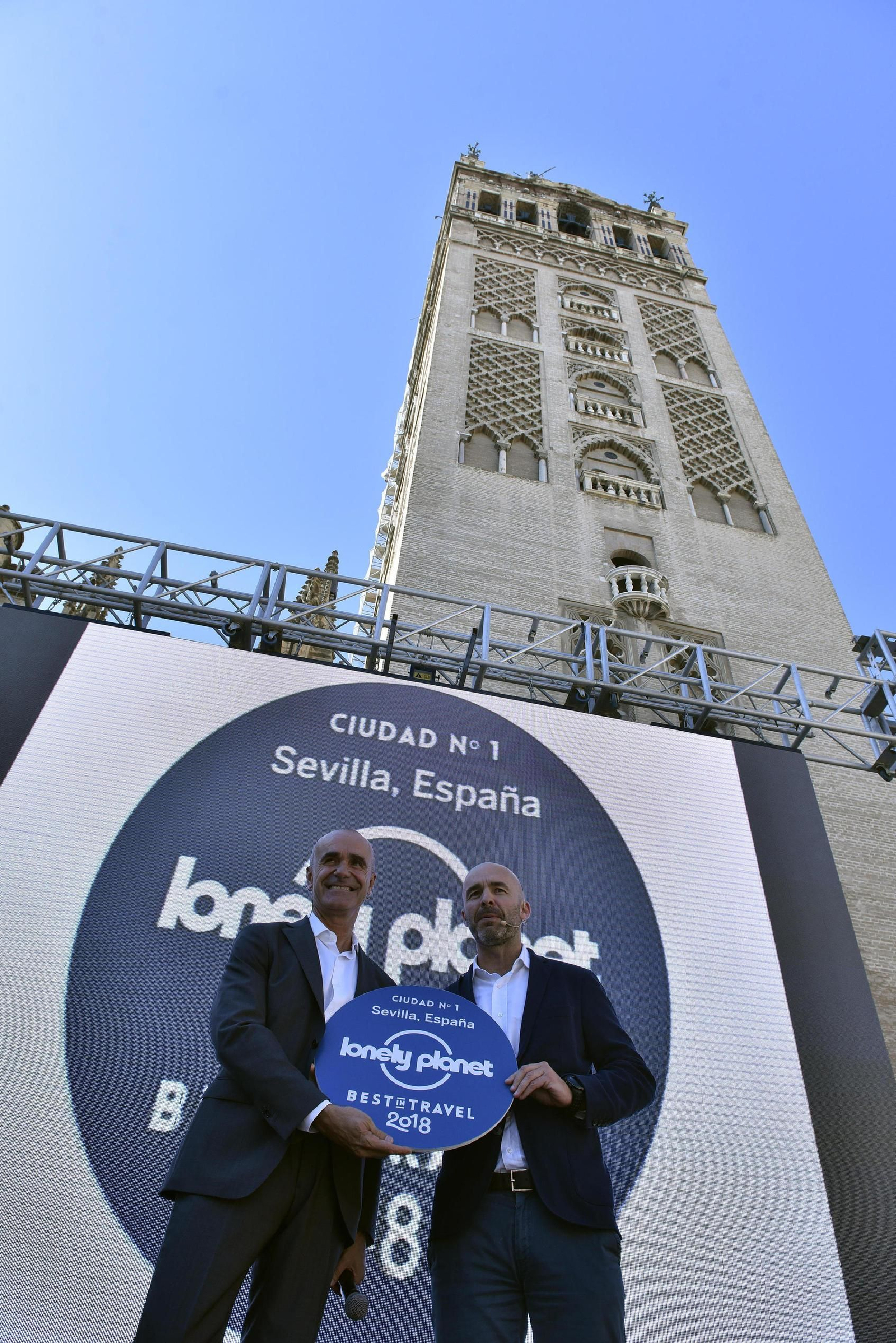 Las imágenes de la presentación de Sevilla como Mejor destino turístico 2018