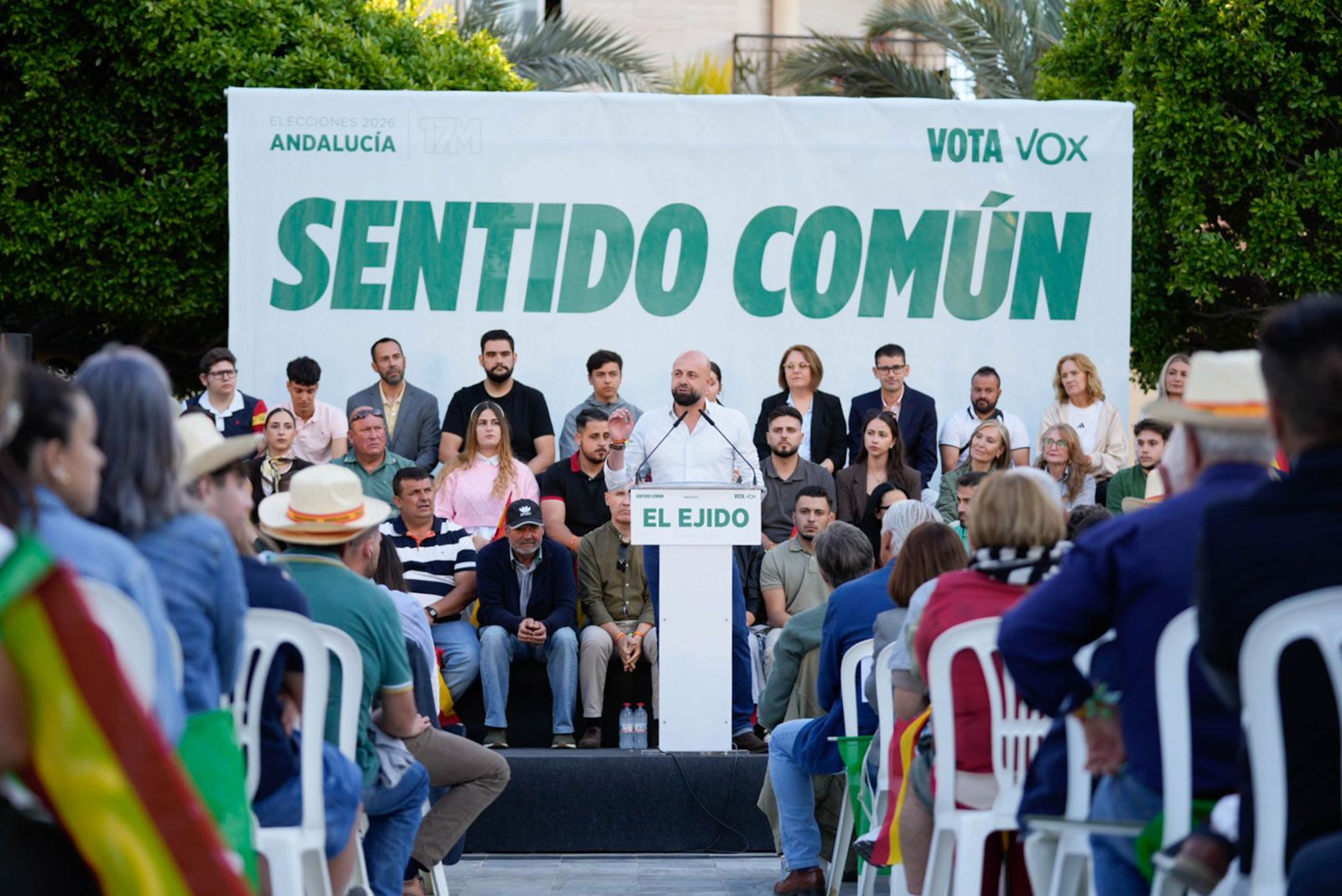Las imágenes del acto público de Vox con Santiago Abascal en El Ejido