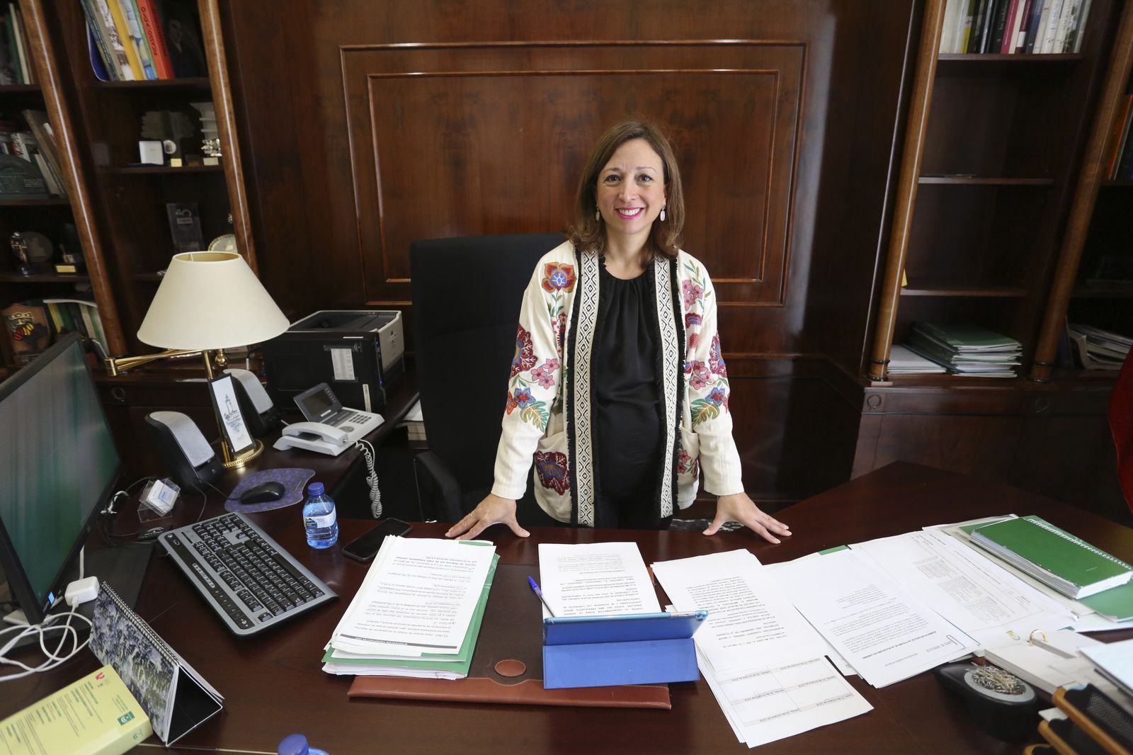 Patricia Navarro, en su despacho de la Delegación del Gobierno de la Junta de Andalucía en Málaga.